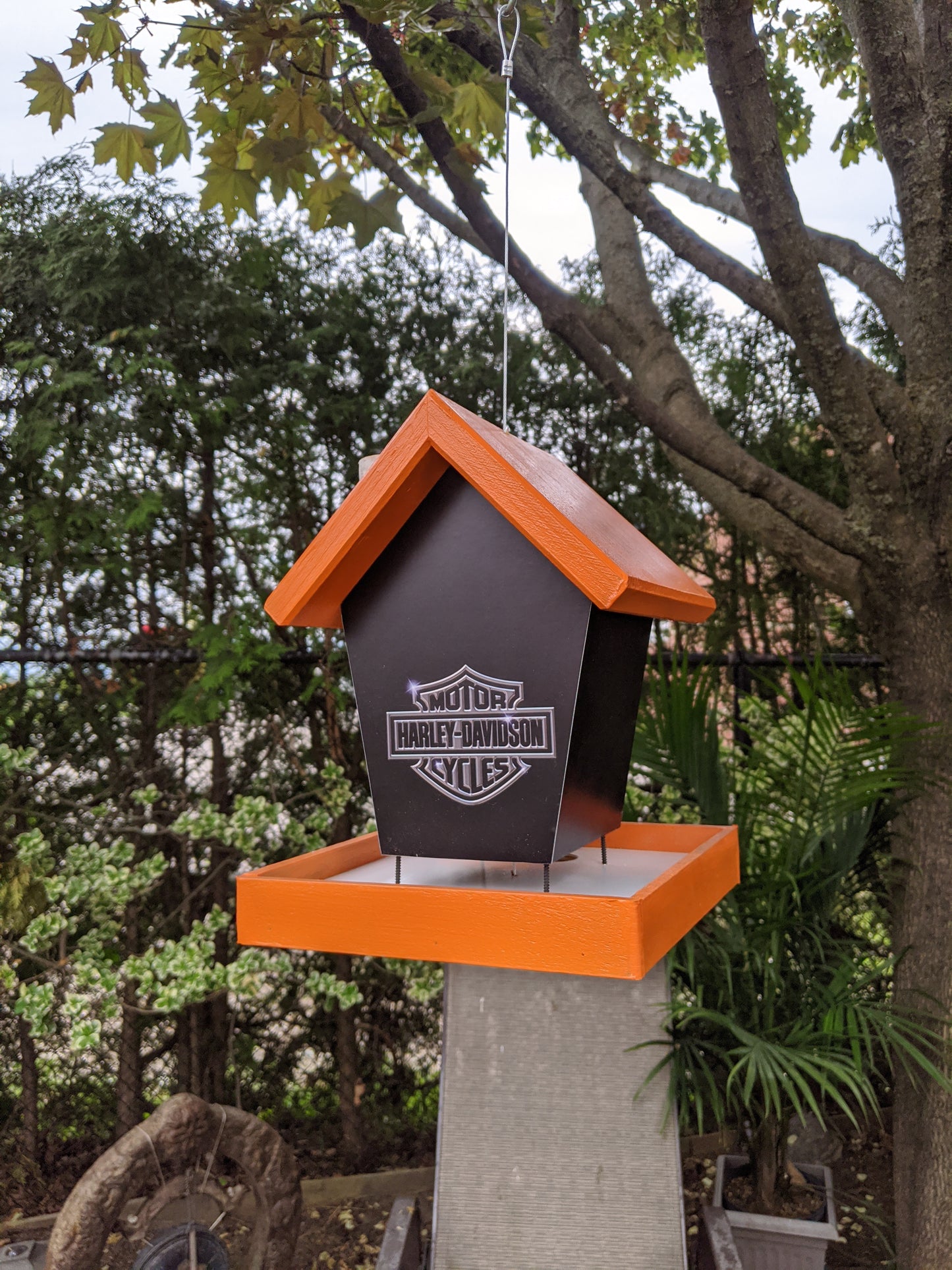 Harley Davidson bird feeder