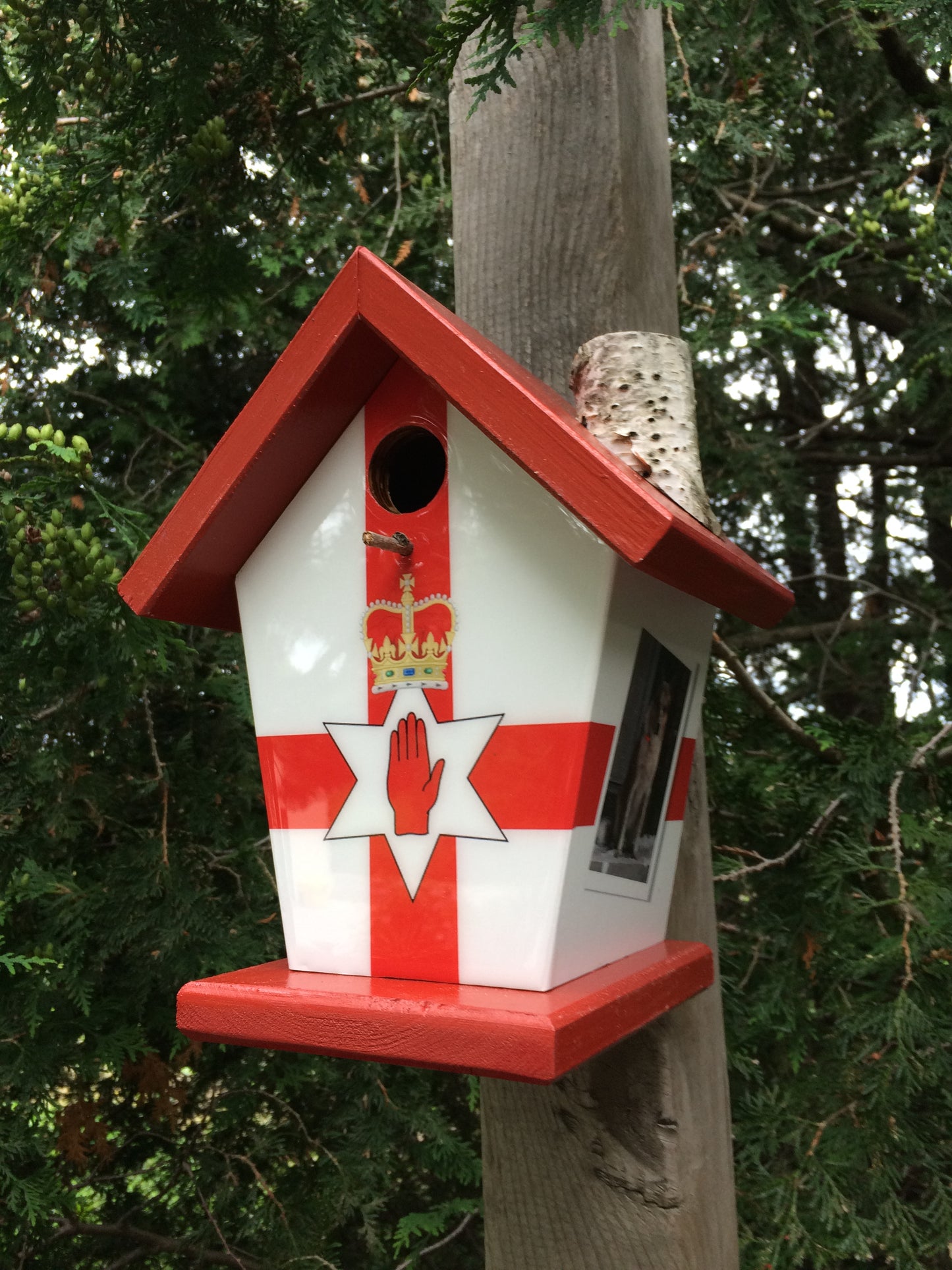 Hand of Ulster Personalized Birdhouse