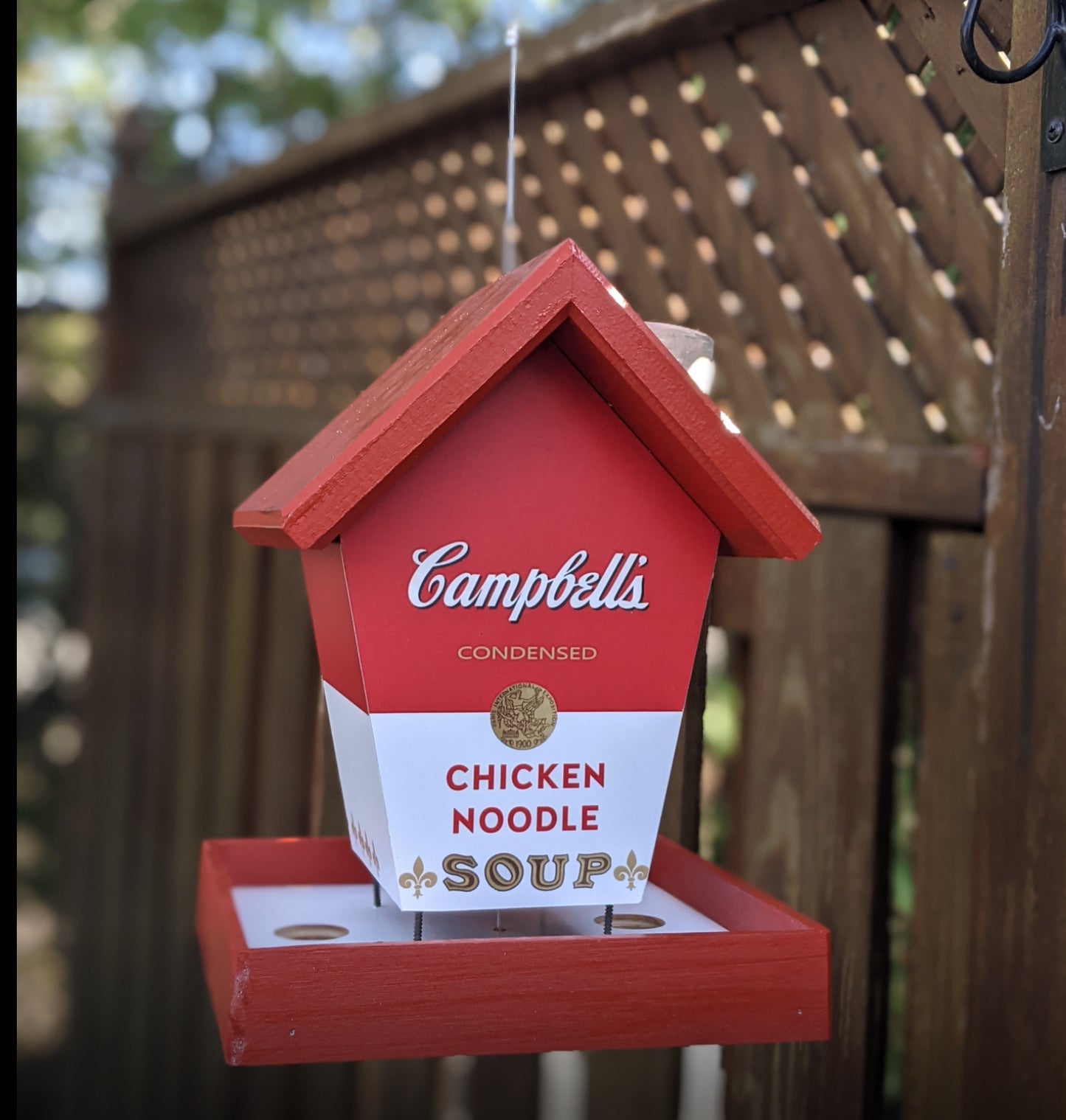 Campbell’s soup Bird Feeder