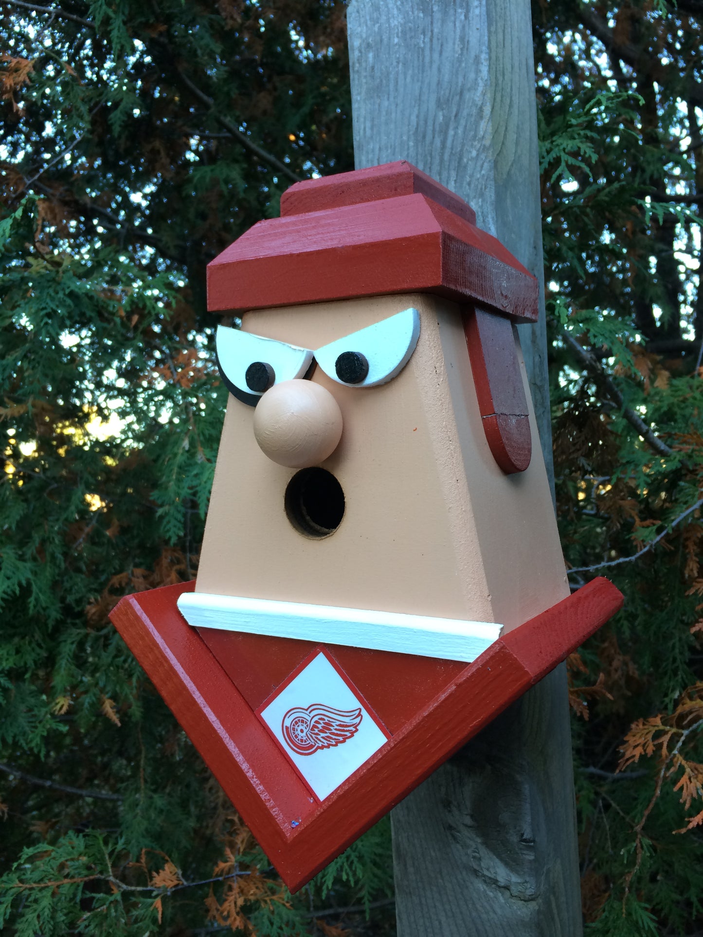 Detroit Red Wings Player Birdhouse