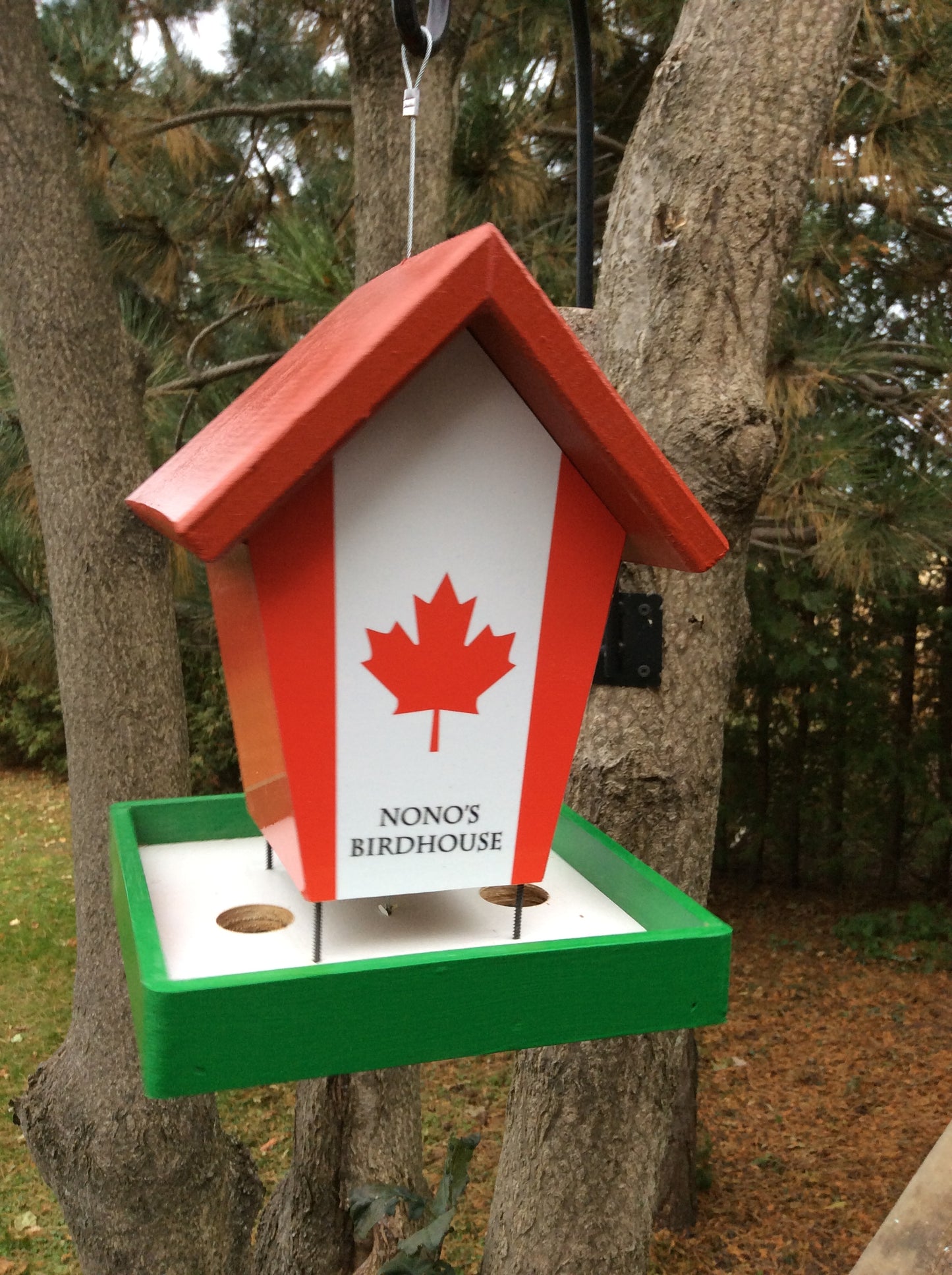 Italian bird feeder personalized
