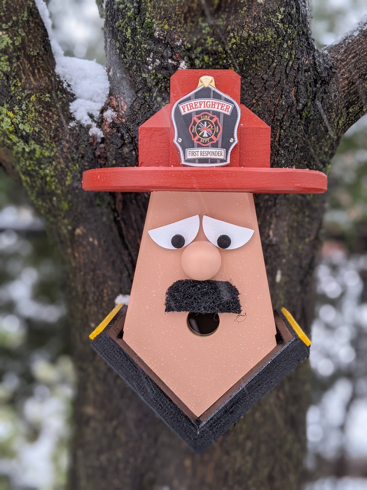 Firefighter Birdhouse