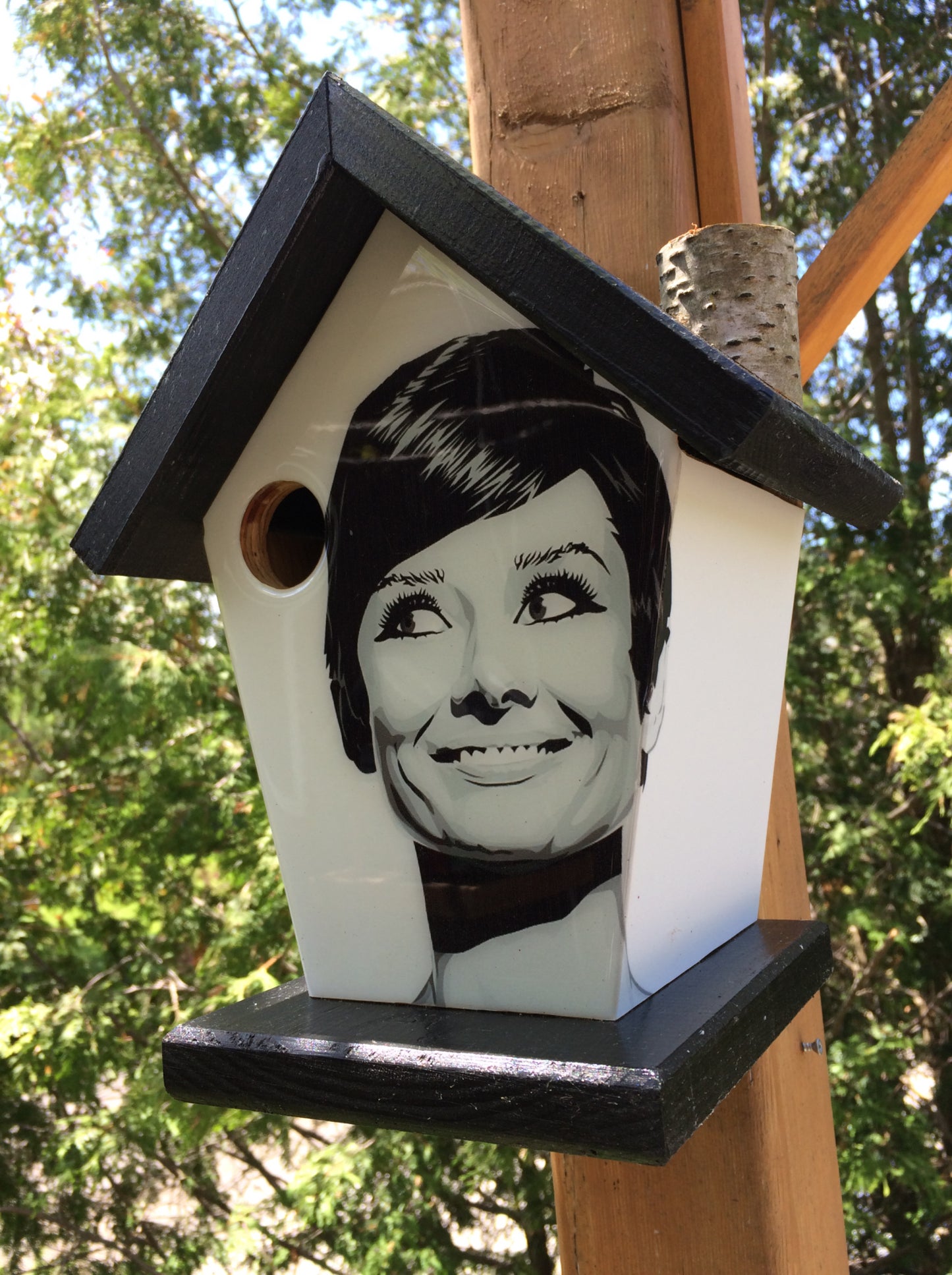 Audrey Hepburn Birdhouse
