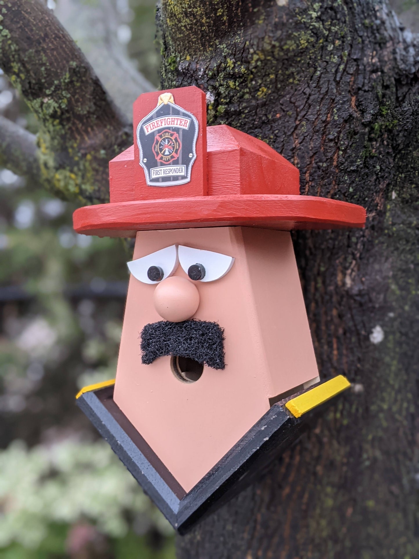 Firefighter Birdhouse