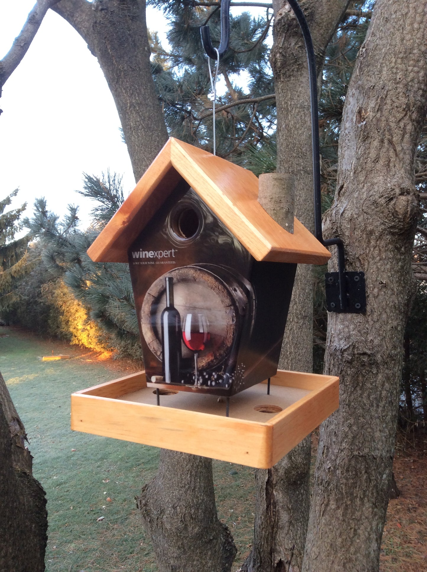 Personalized Wine Lovers Bird Feeder