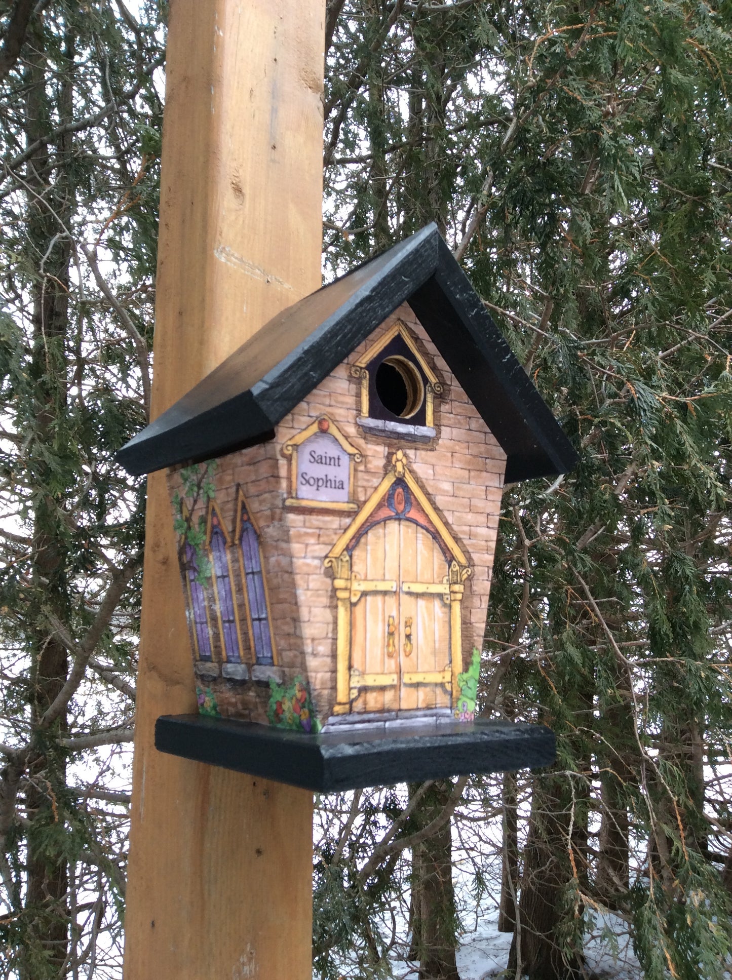 Personalized Church Birdhouse