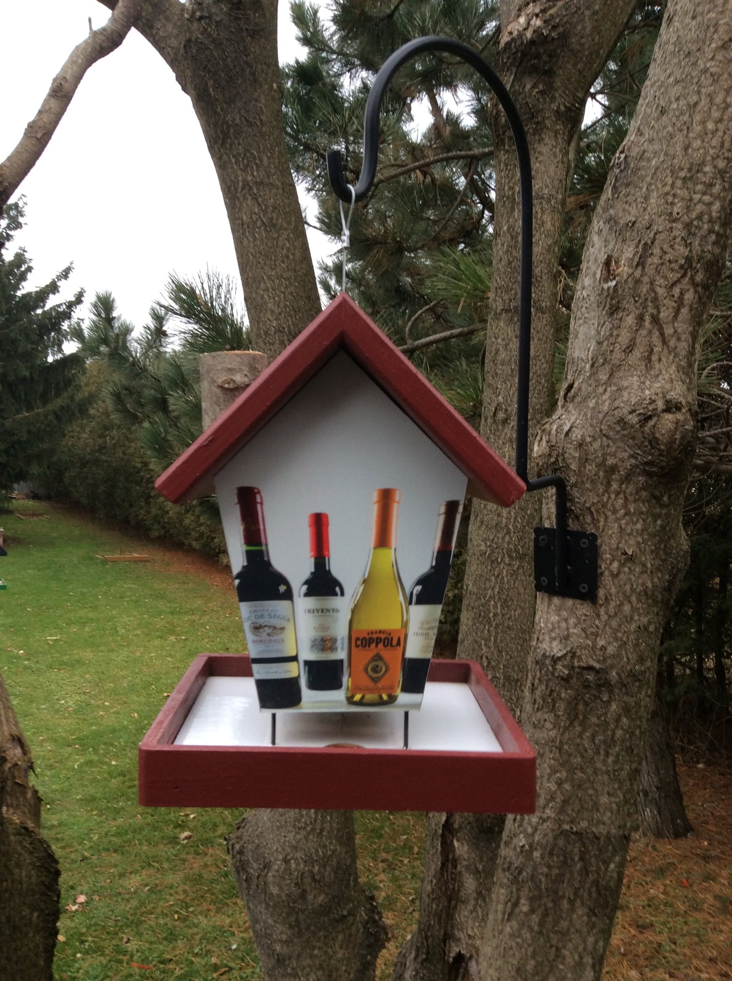 Wine Lovers Bird Feeder
