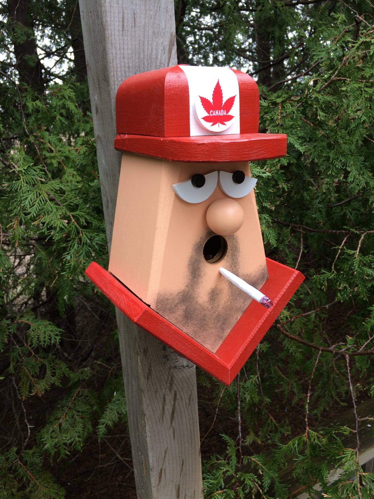 Canadian Cannabis Man Birdhouse