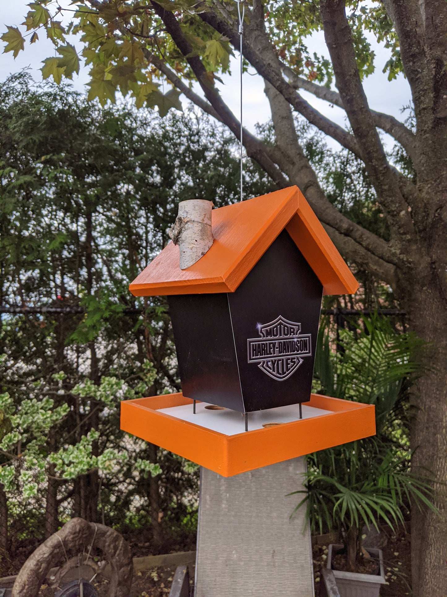 Harley Davidson bird feeder