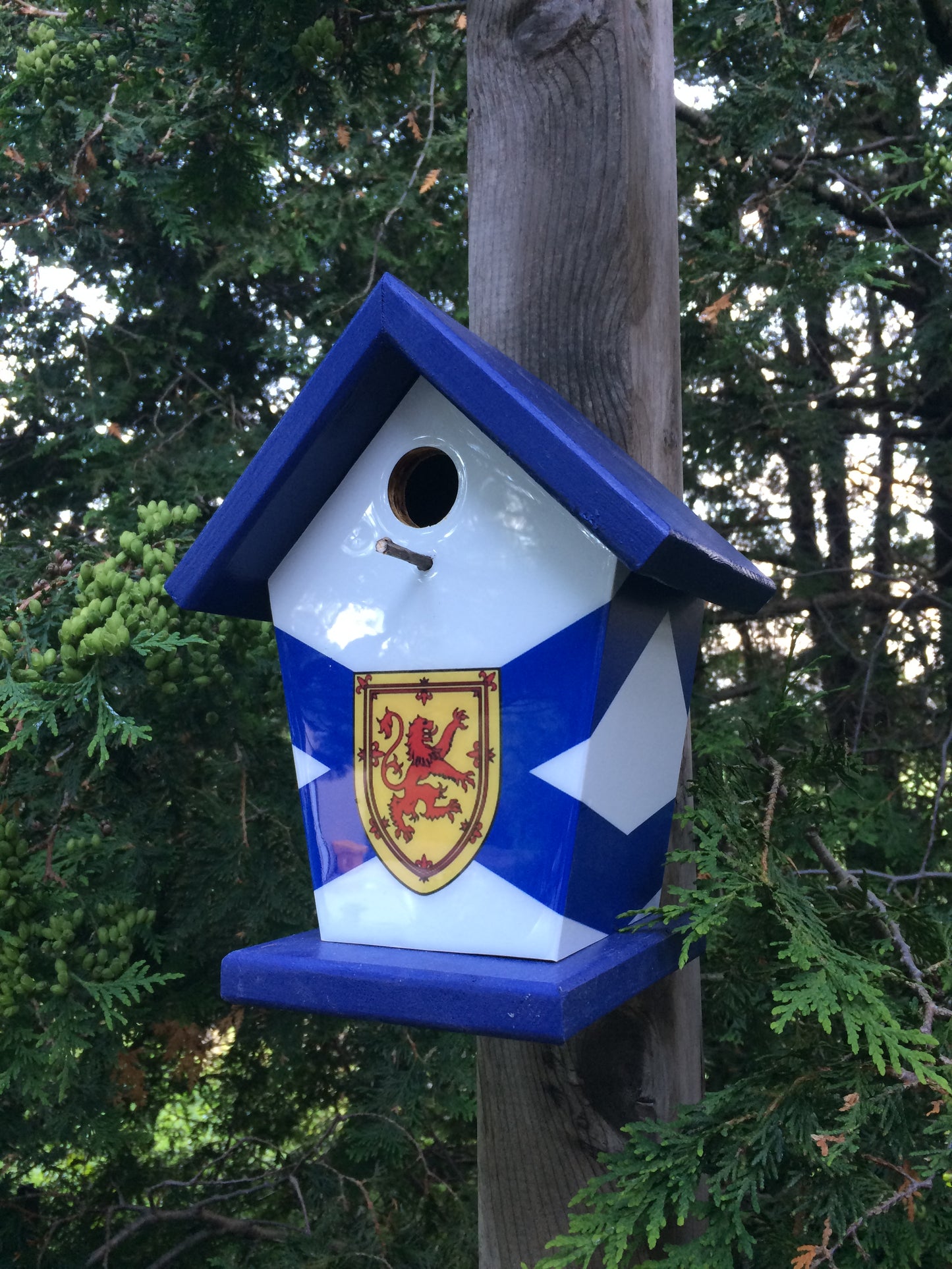 Nova Scotia flag blue roof and base