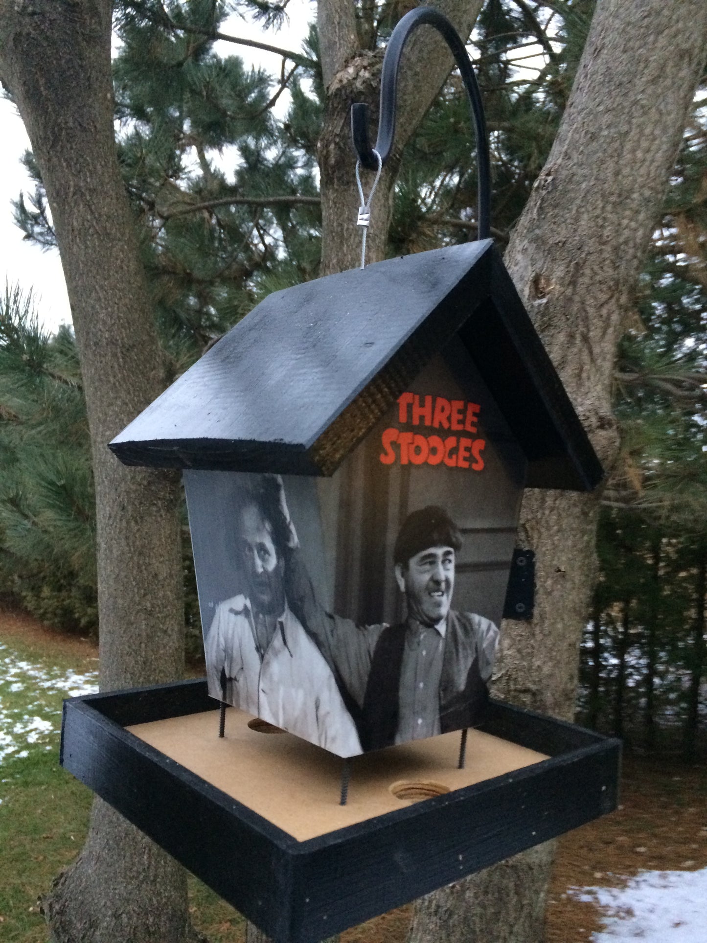 Three Stooges Bird Feeder