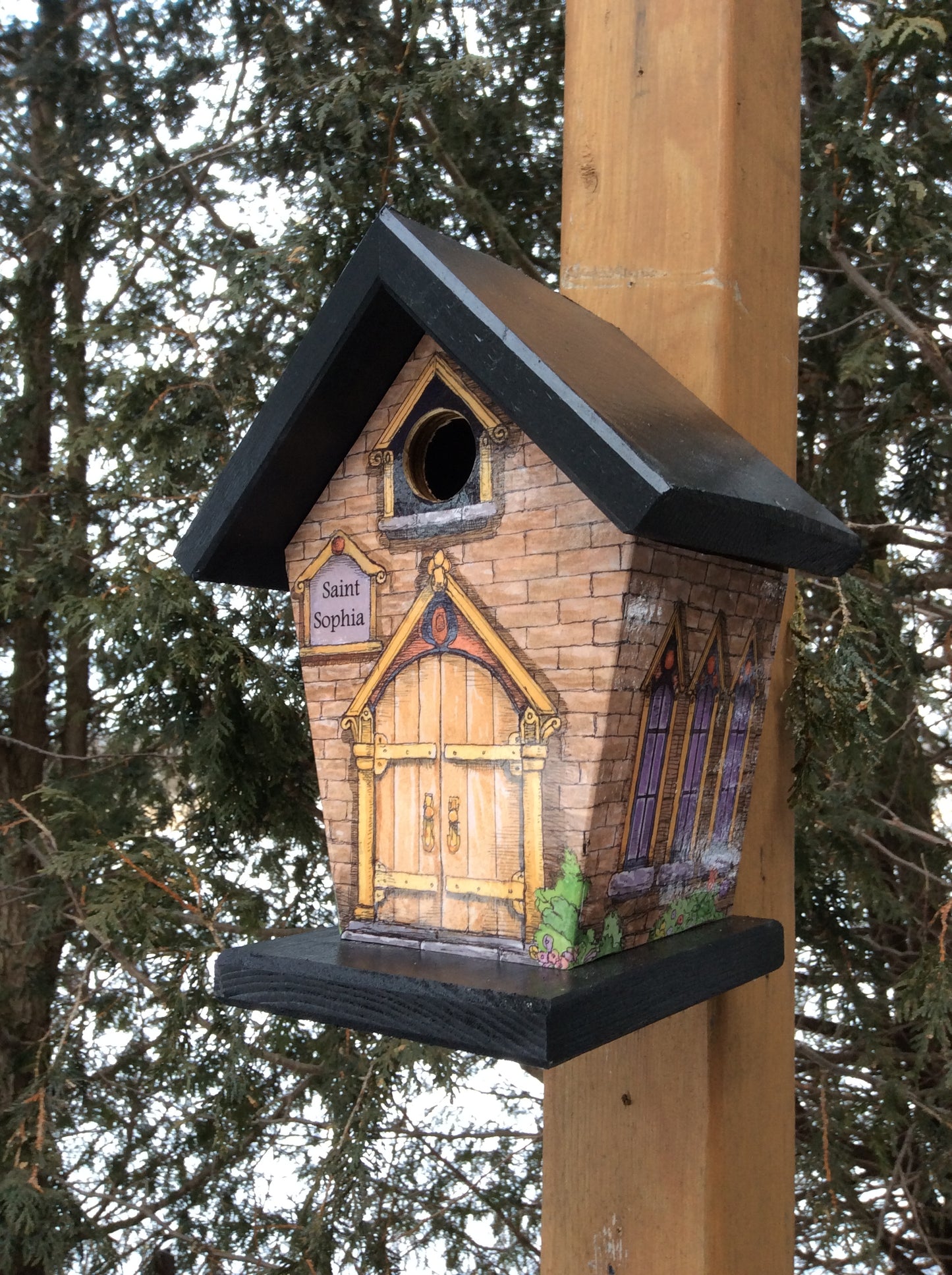 Personalized Church Birdhouse