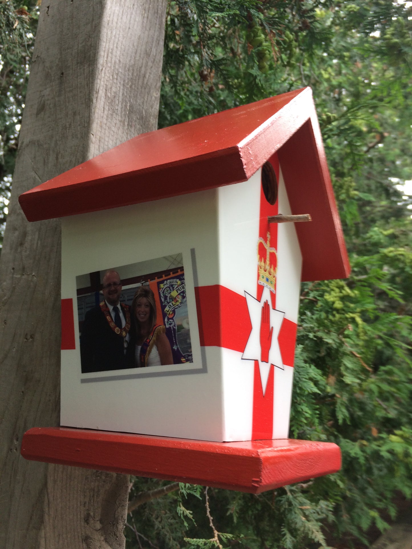 Hand of Ulster Personalized Birdhouse