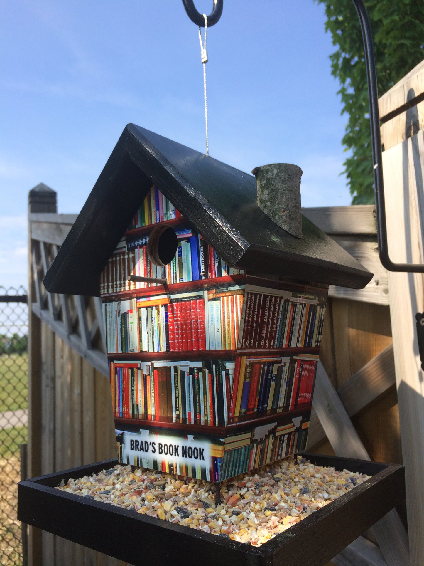 Personalized Book Nook Bird Feeder