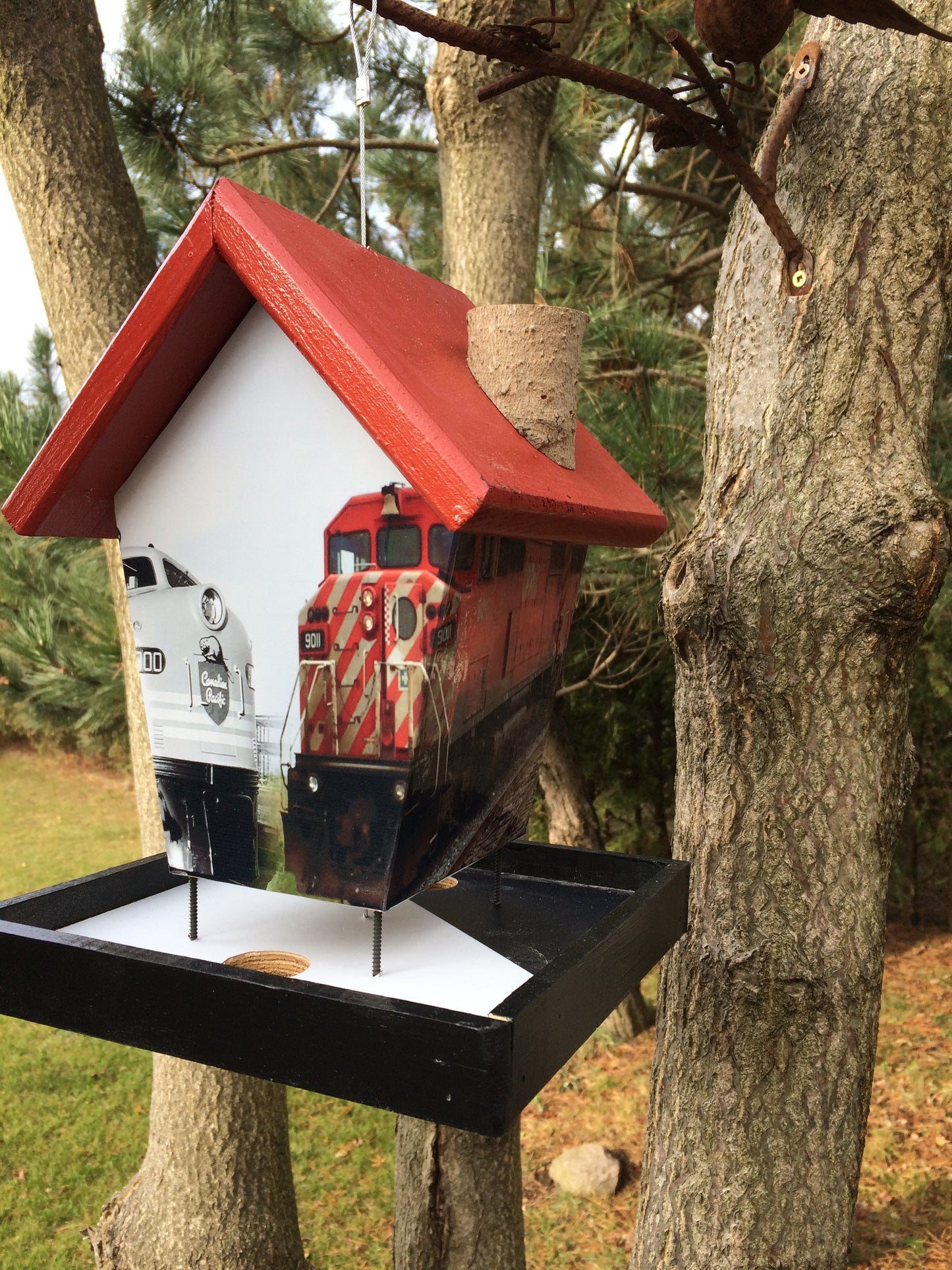 CP Rail bird feeder