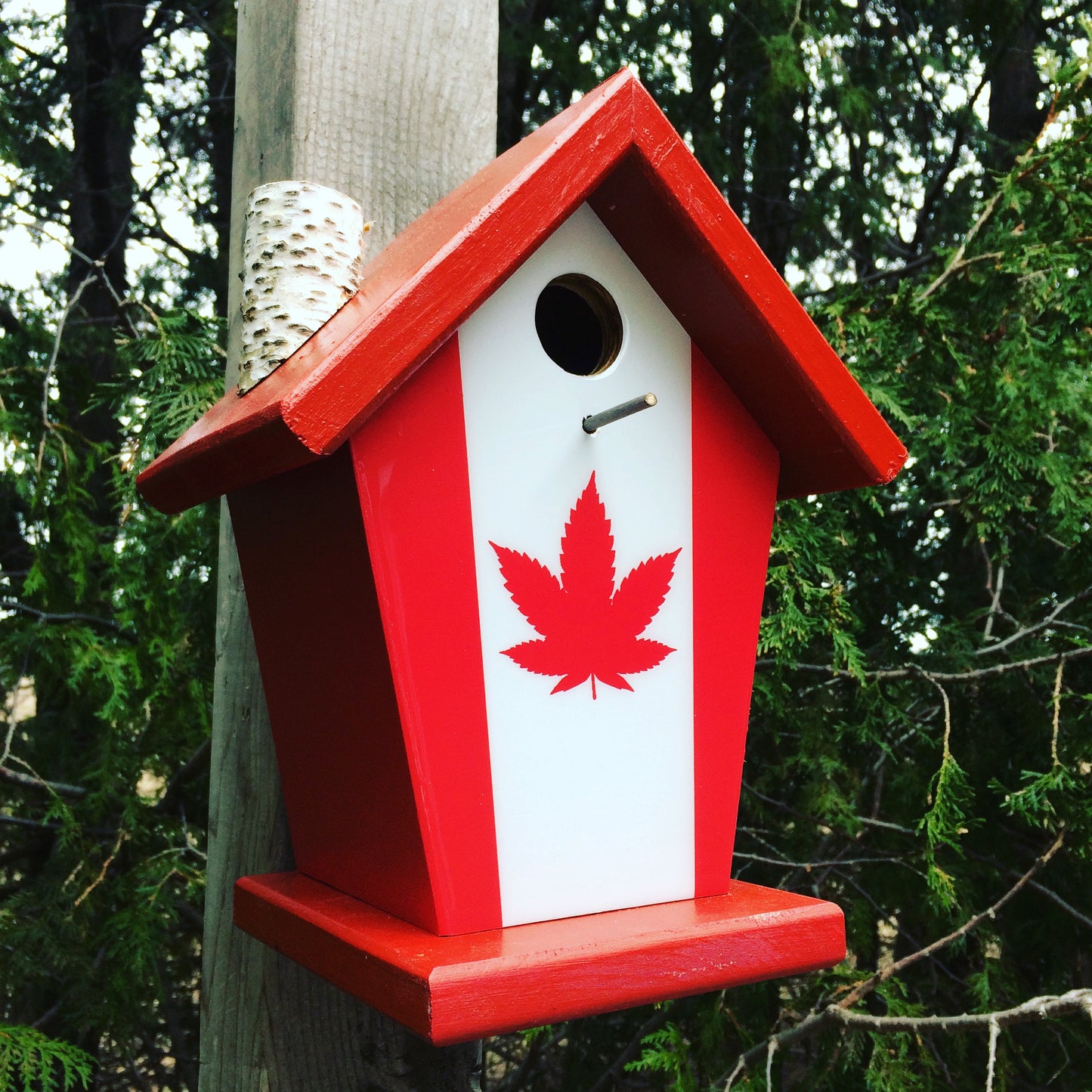 Cannabis Flag Birdhouse