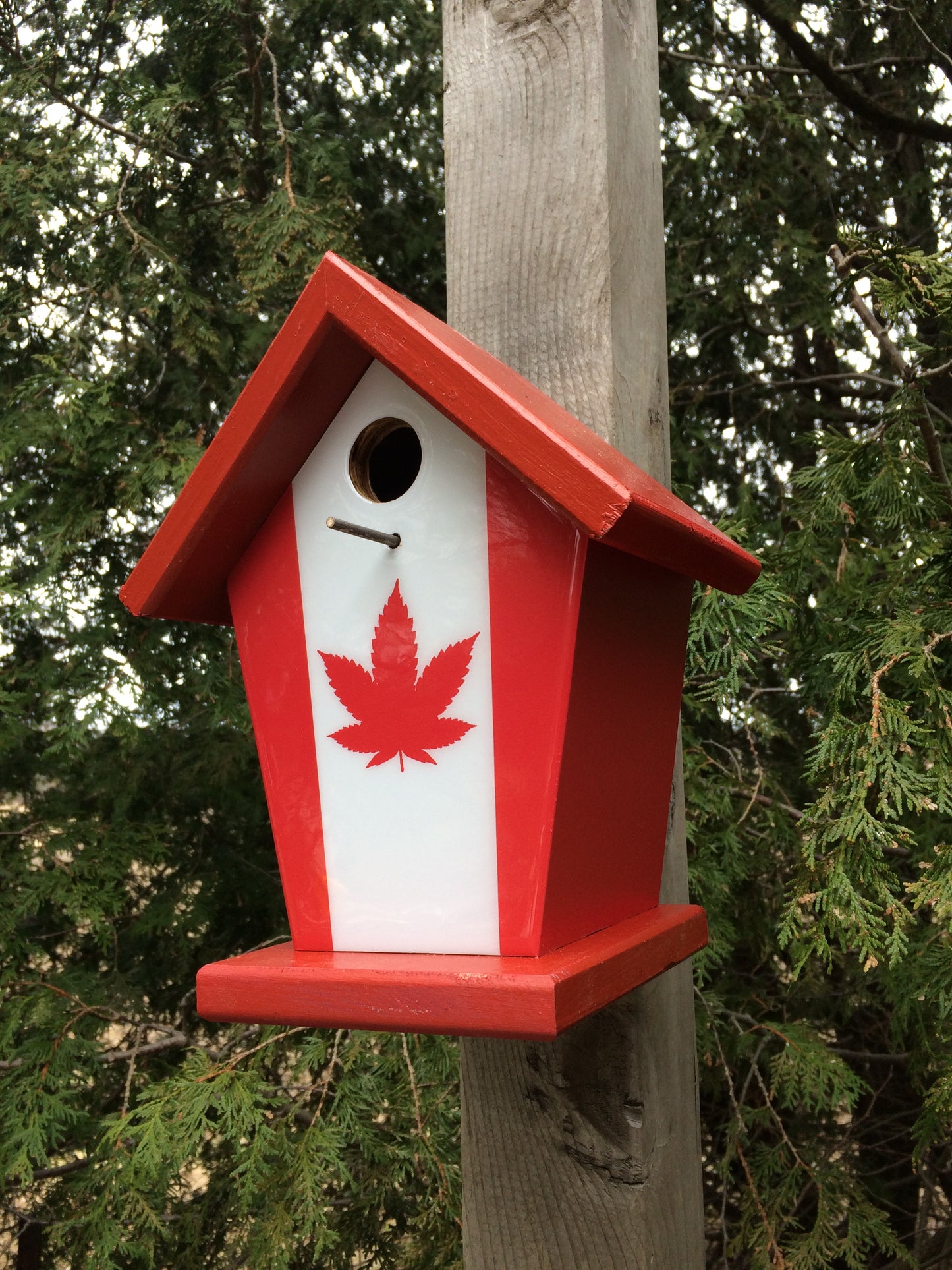 Cannabis Flag Birdhouse
