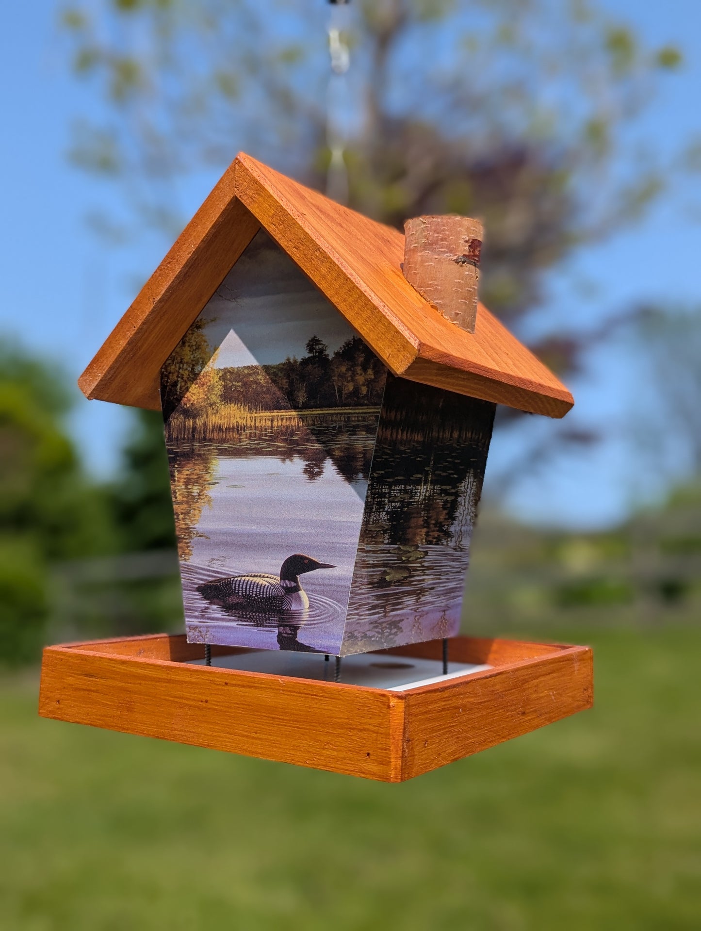 Personalized Loons Bird Feeder/Birdhouse
