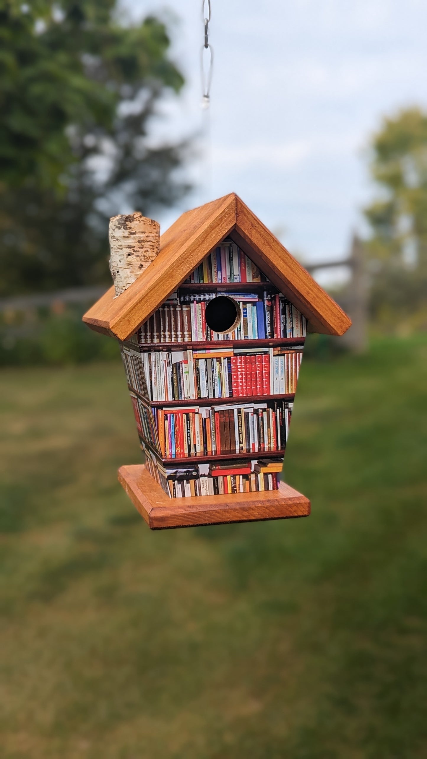 Book Nook four-sided birdhouse