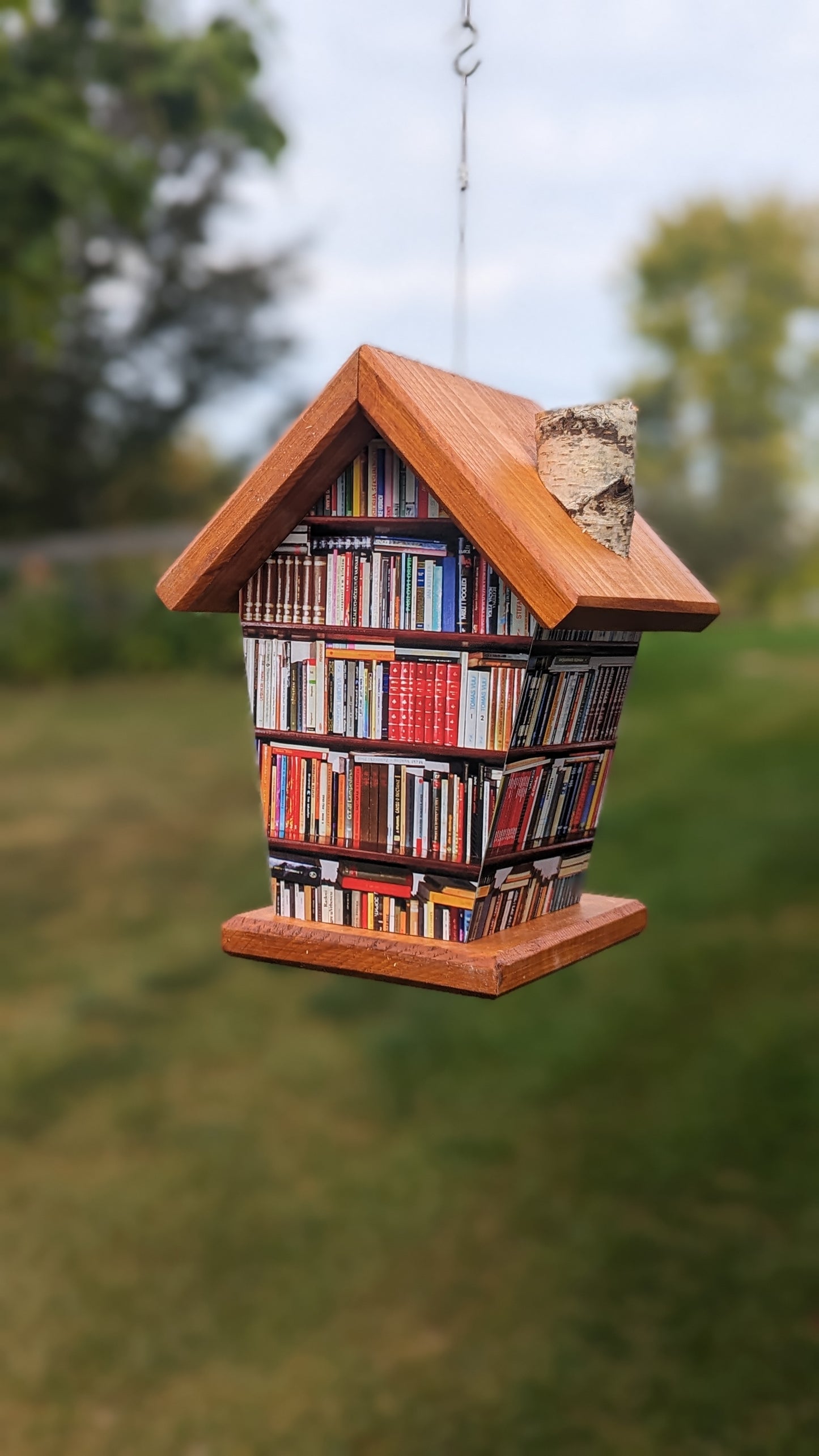 Book Nook four-sided birdhouse