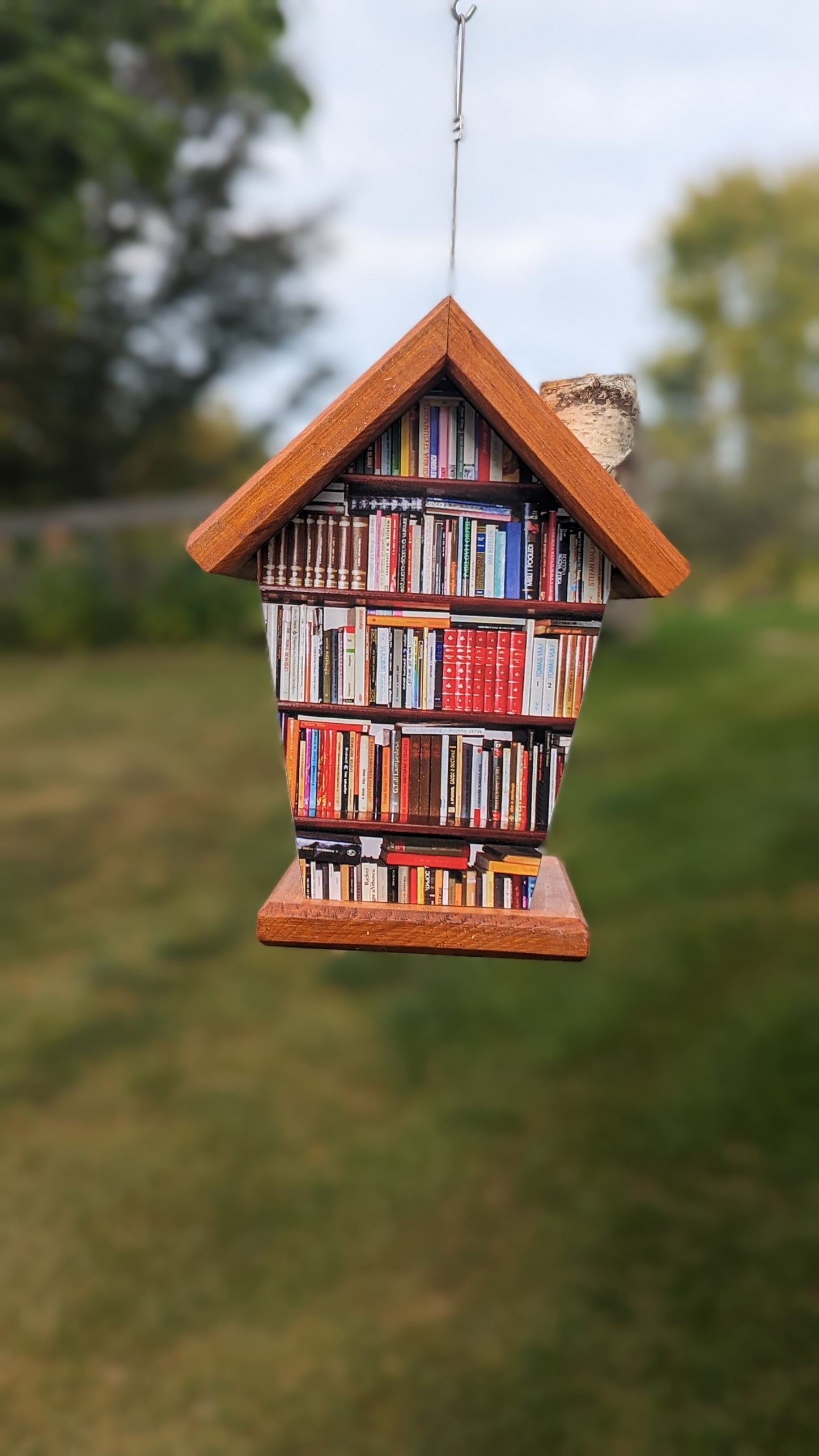 Book Nook four-sided birdhouse