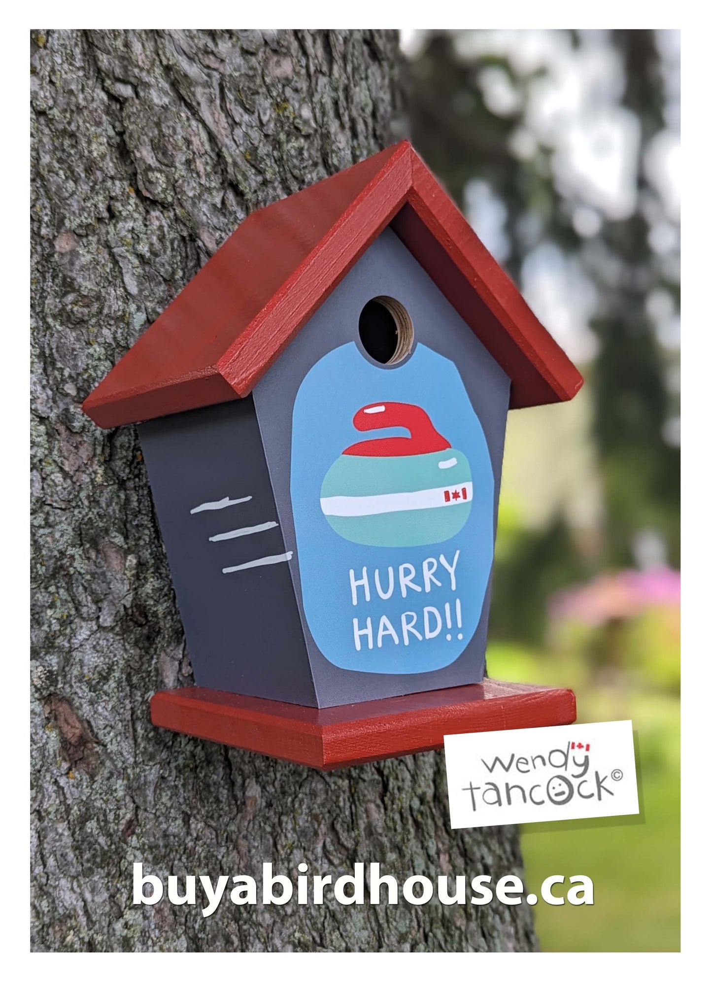 Hurry Hard Curling Birdhouse