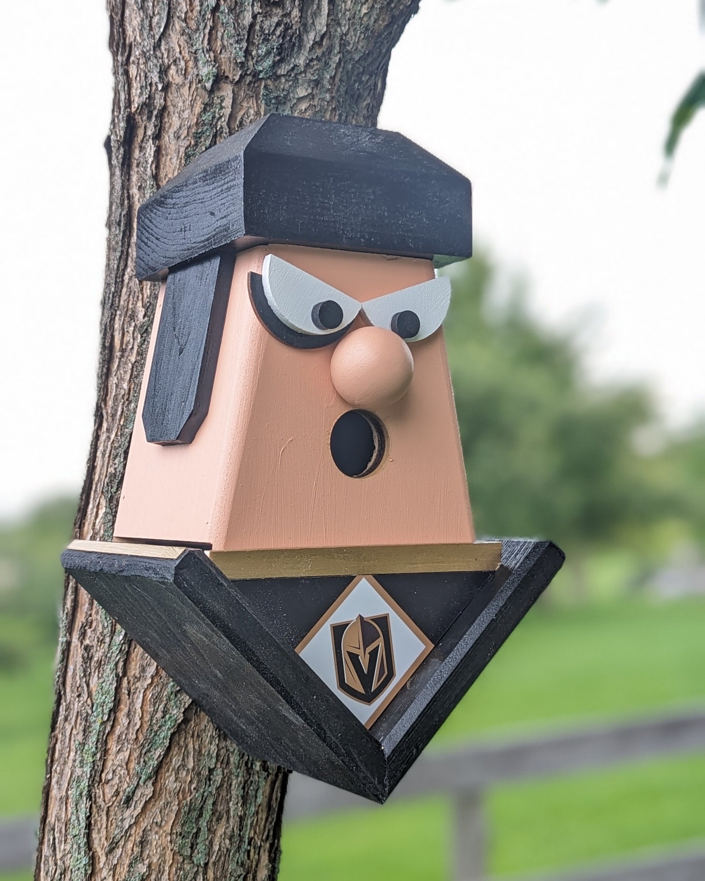 Vegas Knights Hockey Player Birdhouse
