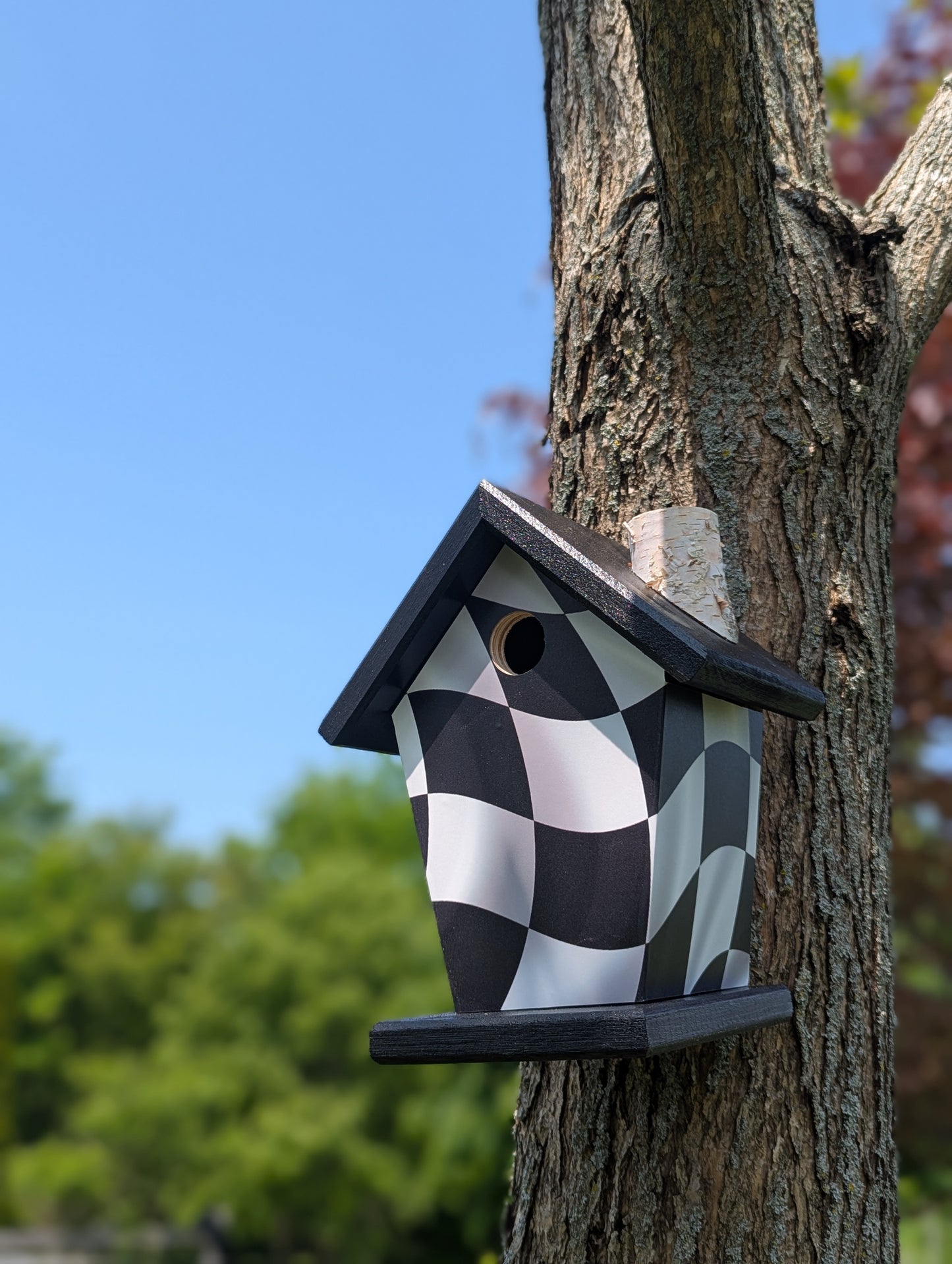 Checkered Birdhouse