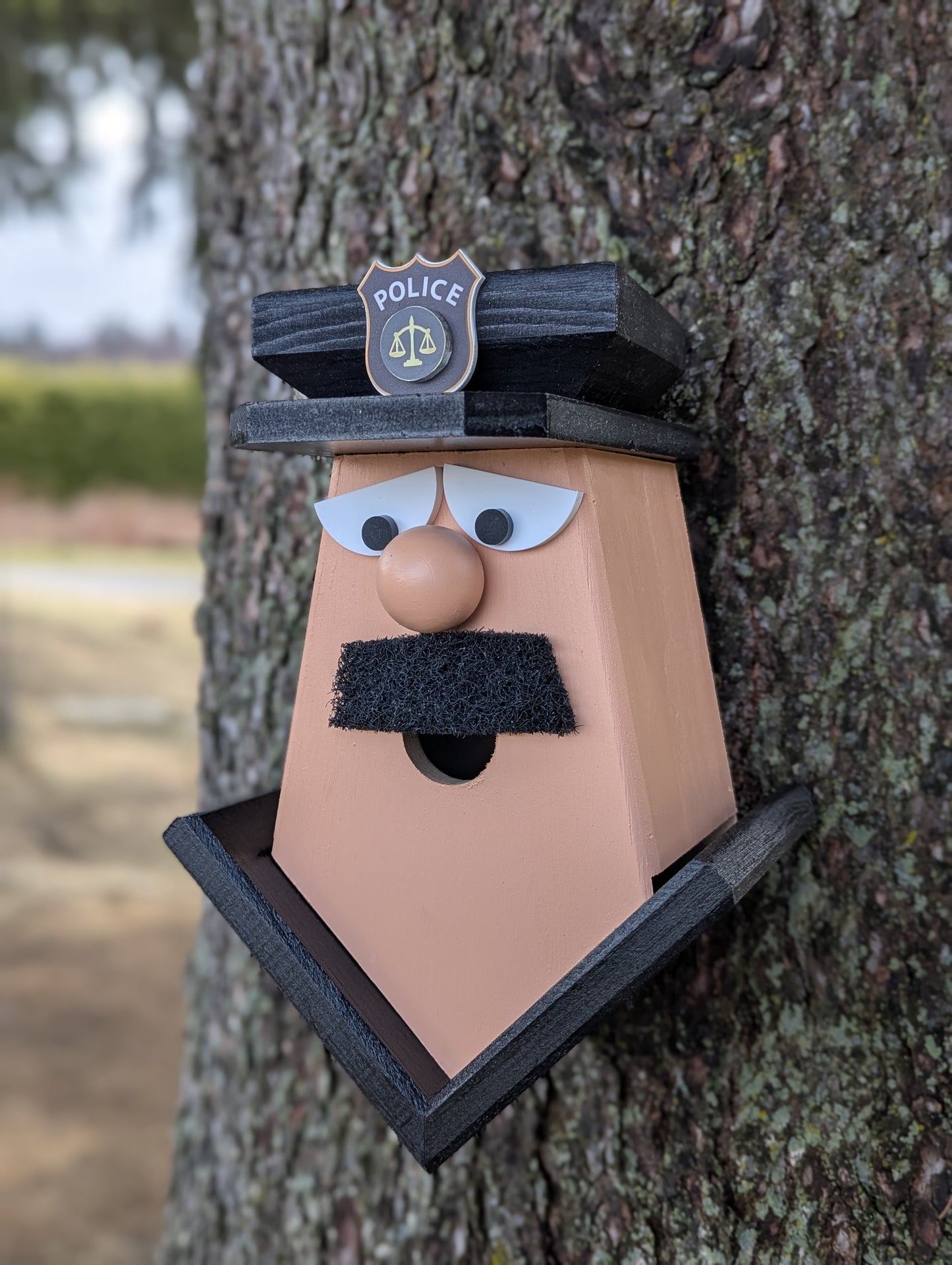 Police Officer Birdhouse