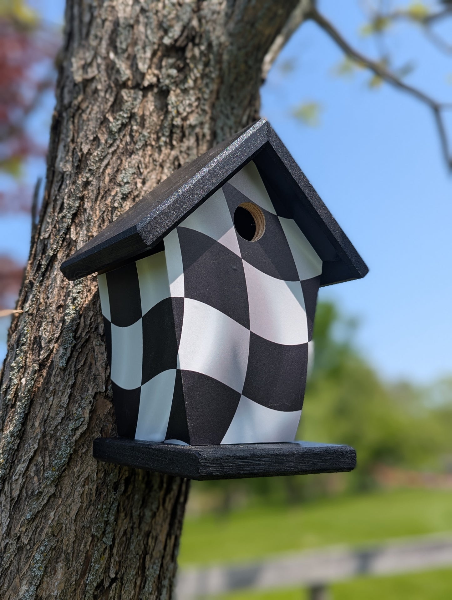 Checkered Birdhouse
