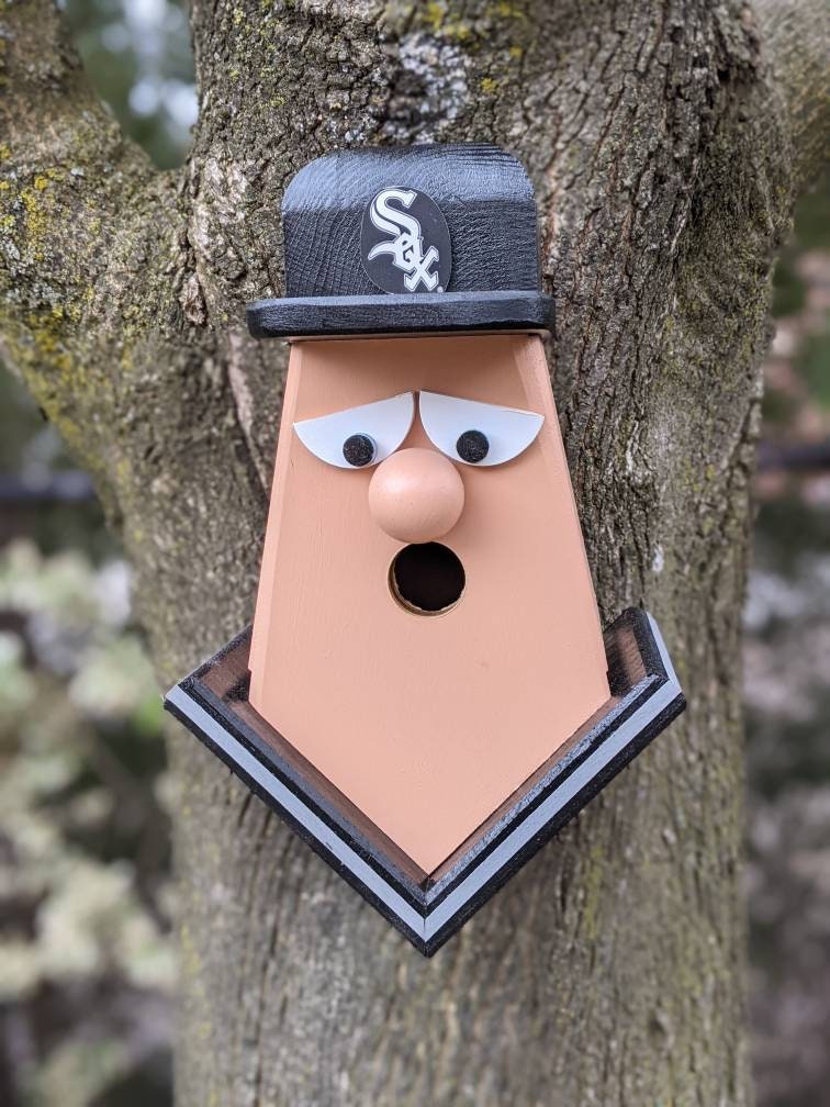 Chicago White Sox Player Birdhouse