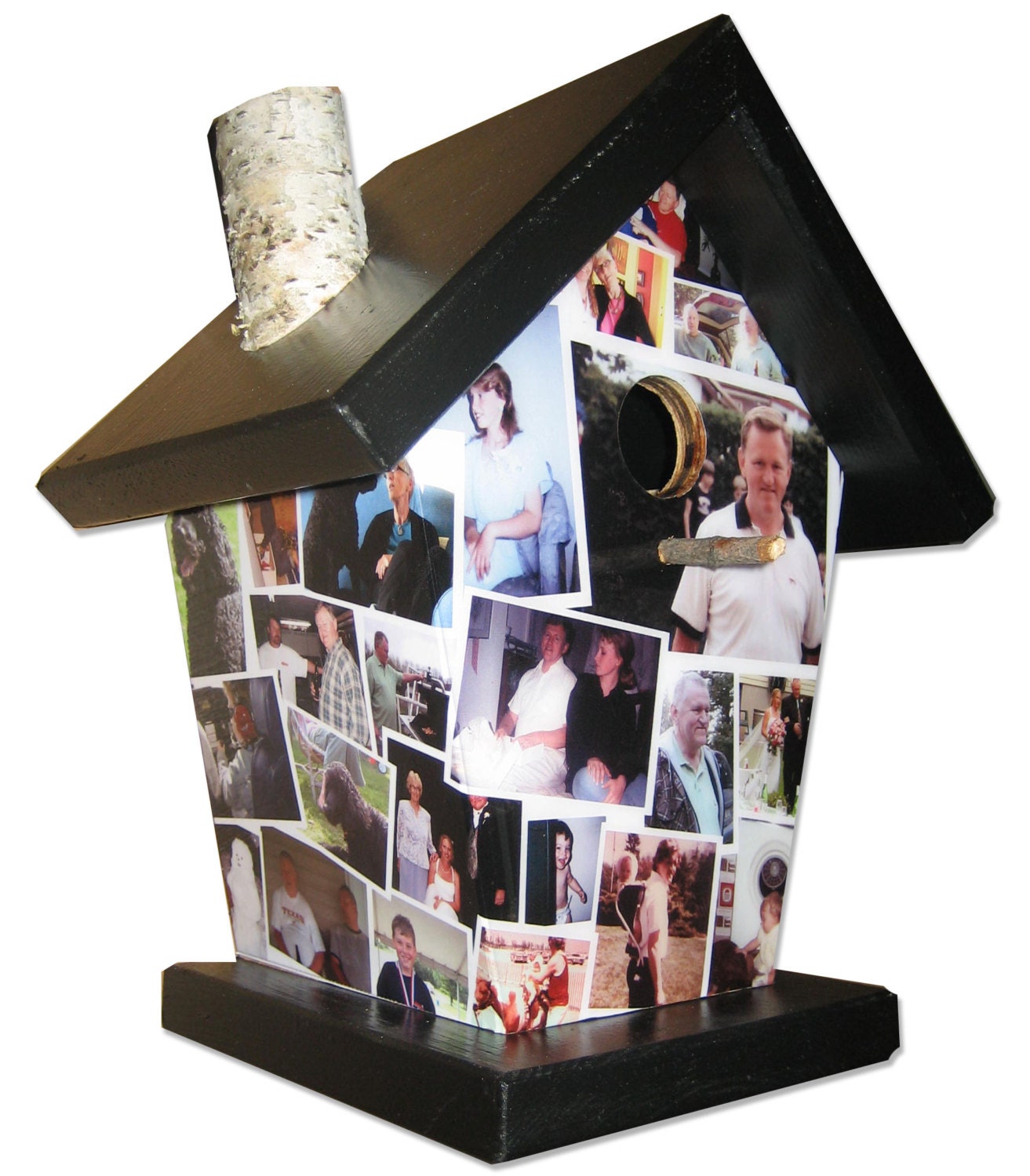 Custom Photos Image & Text Birdhouse