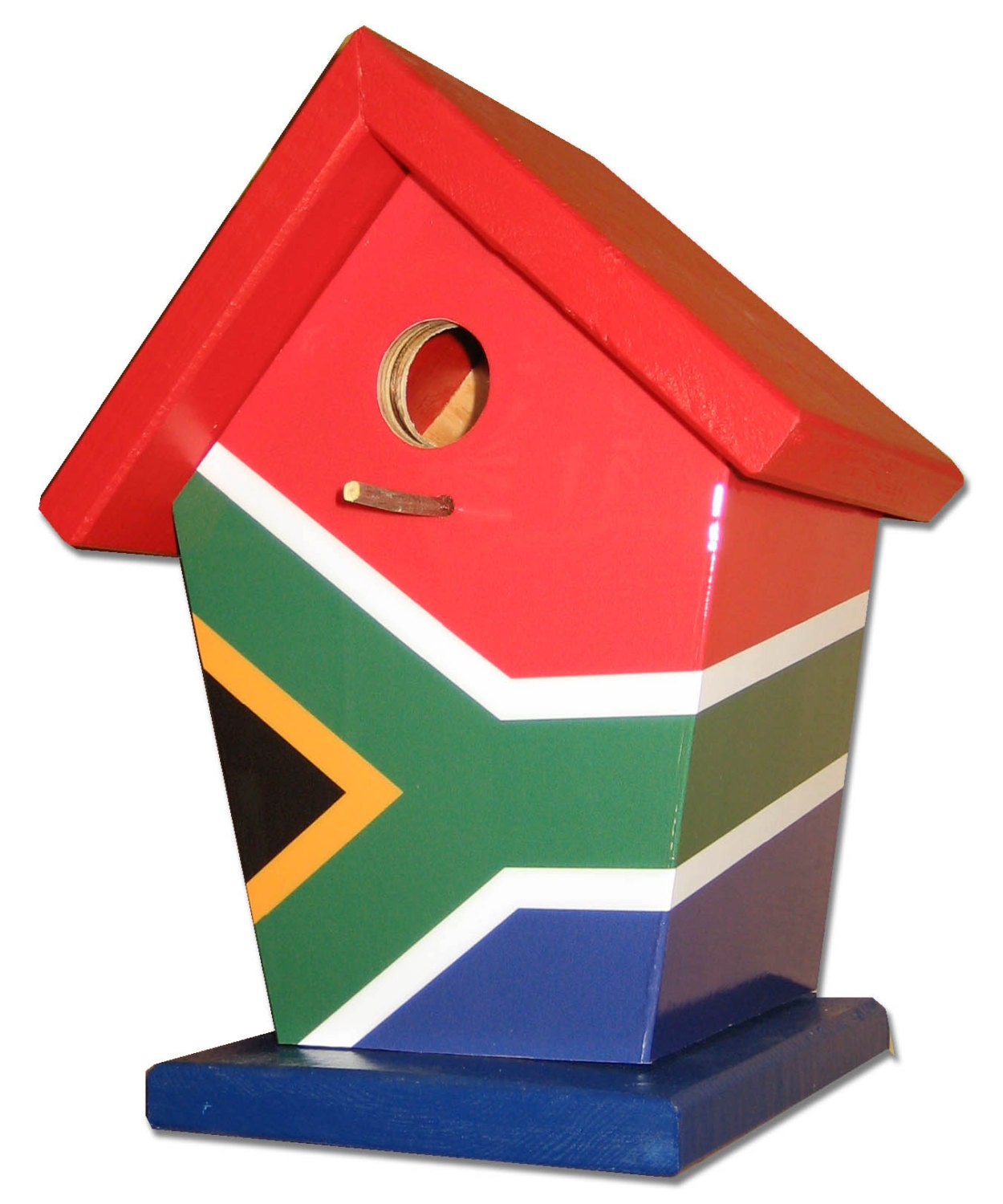 South Africa Flag Birdhouse
