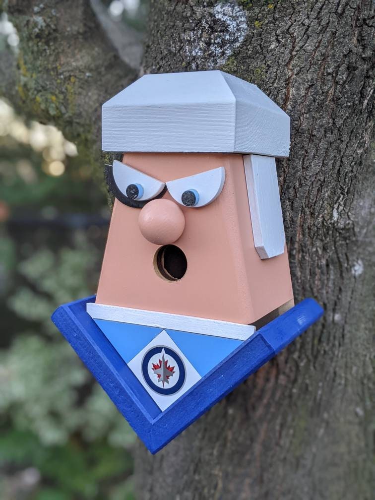 Winnipeg Jets Player with black eye Birdhouse