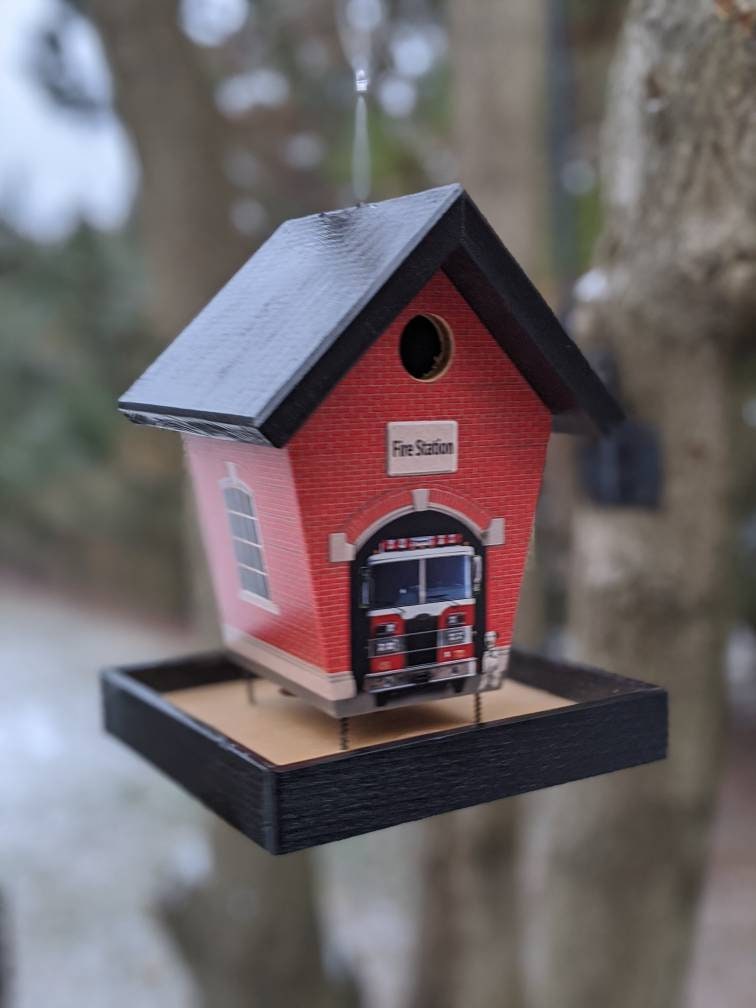 Fire Station Bird Feeder