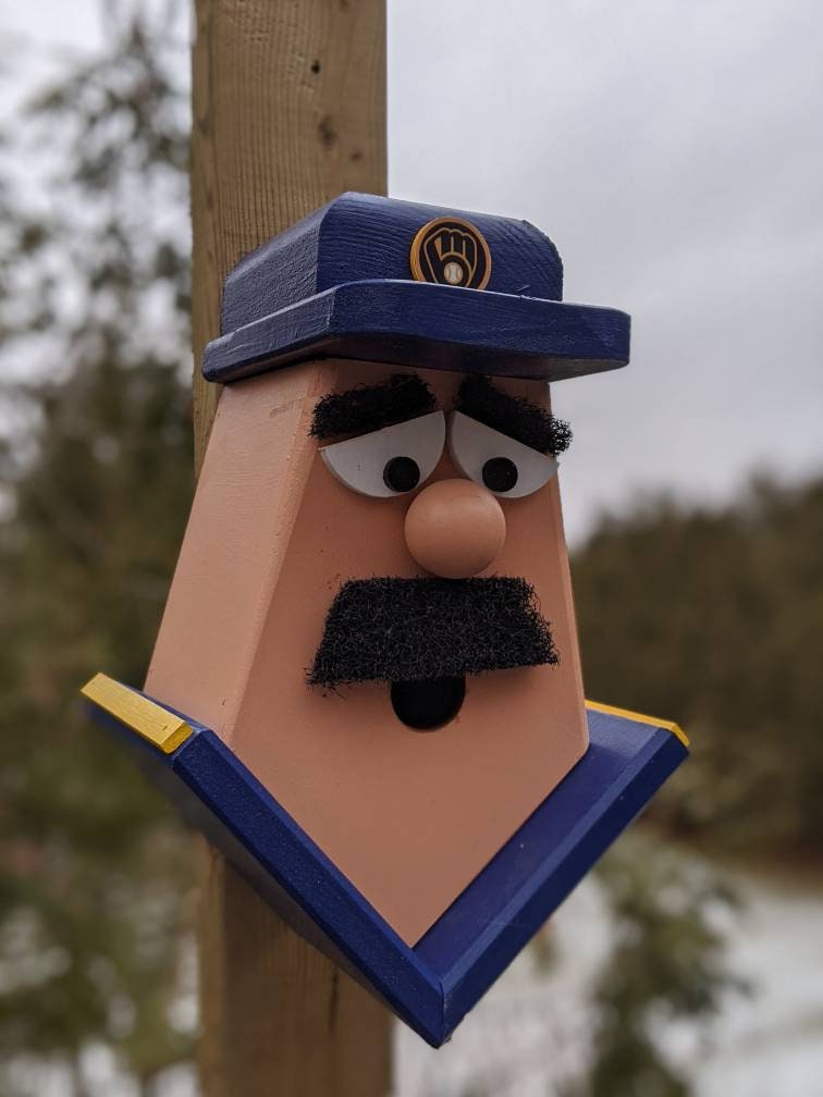 Milwaukee Brewers Player Birdhouse