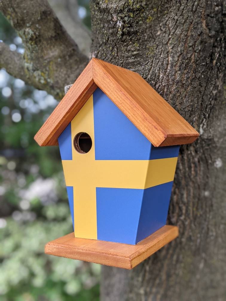 Sweden Flag Birdhouse