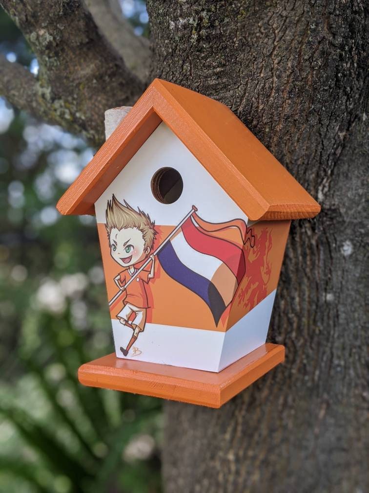 Soccer Player Holland Birdhouse Sports