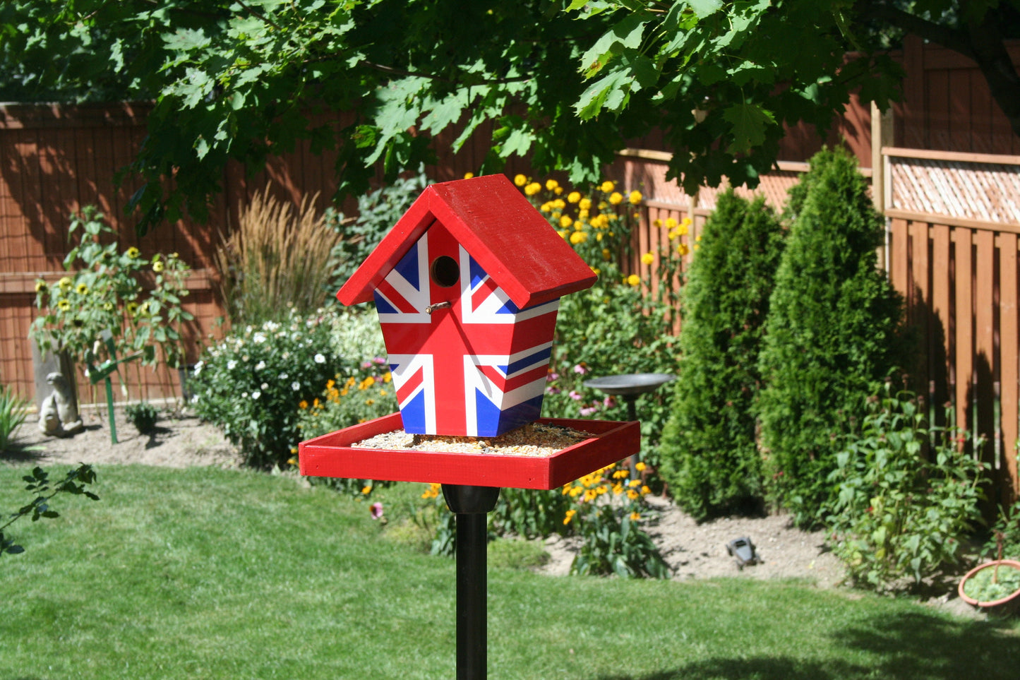 Union Jack (Red Roof) Bird Feeder