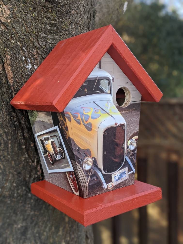 Personalized License Plate Birdhouse