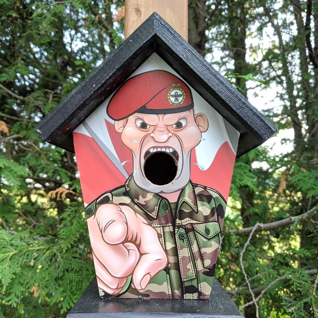 Canadian Military Police Officer Birdhouse