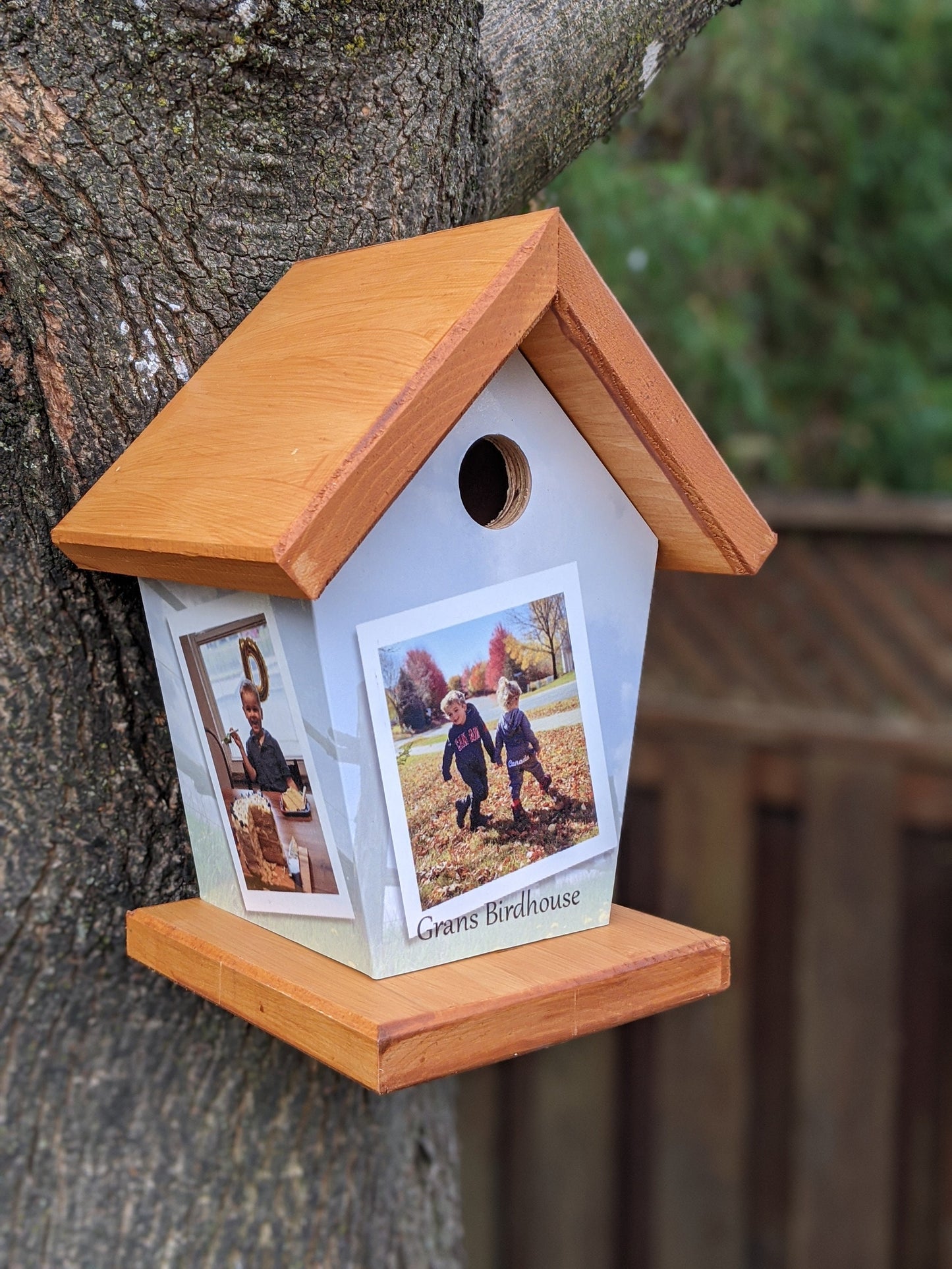 Personalized (3 Images) Birdhouse