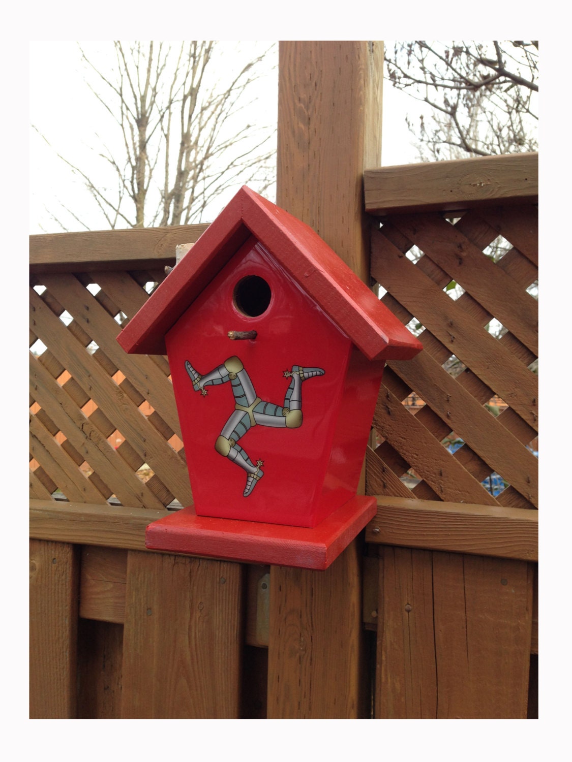 Isle of Man Flag Birdhouse