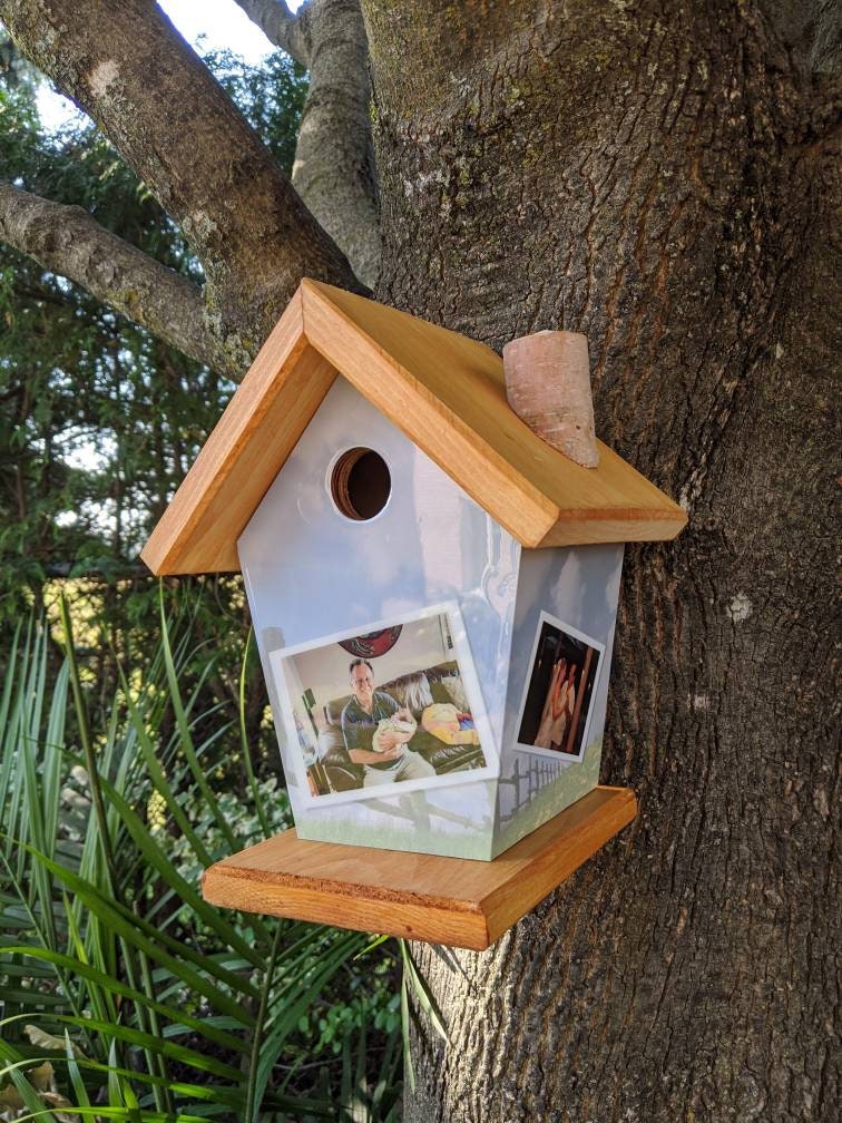 Personalized Photos Birdhouse ( 3 Images)