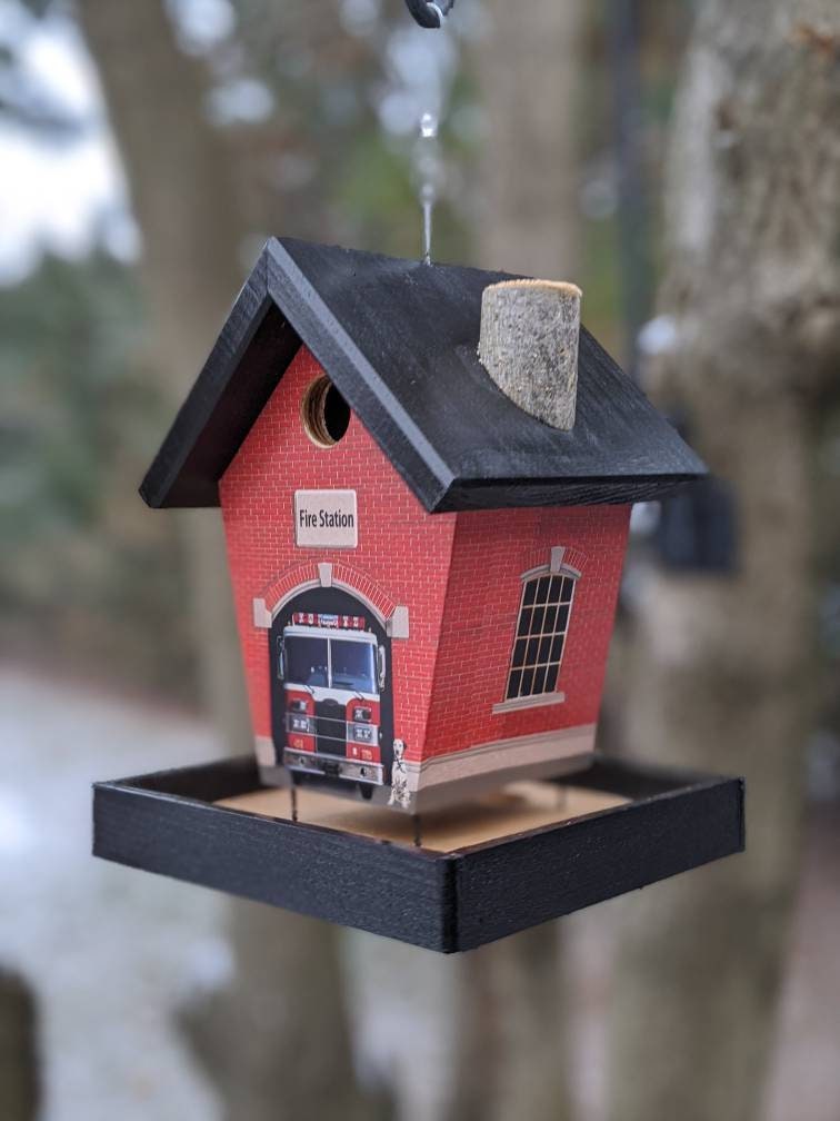 Fire Station Bird Feeder