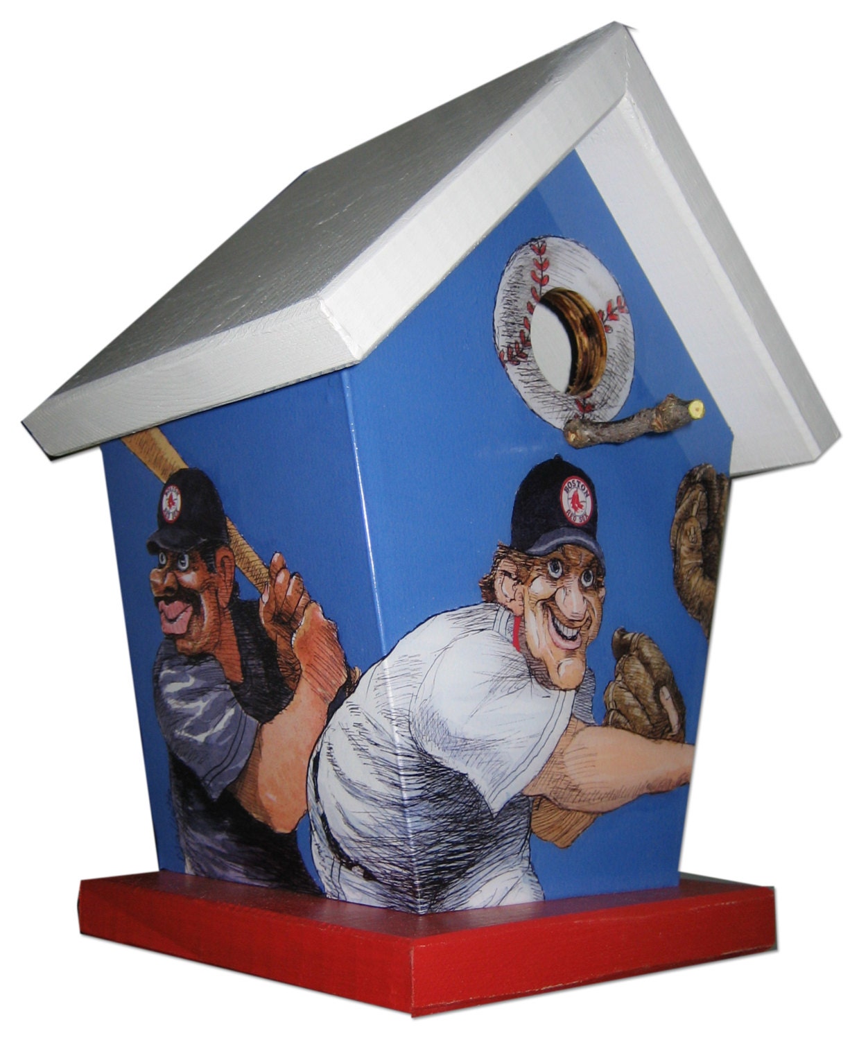 Boston Red Sox Cartoon Birdhouse Sports