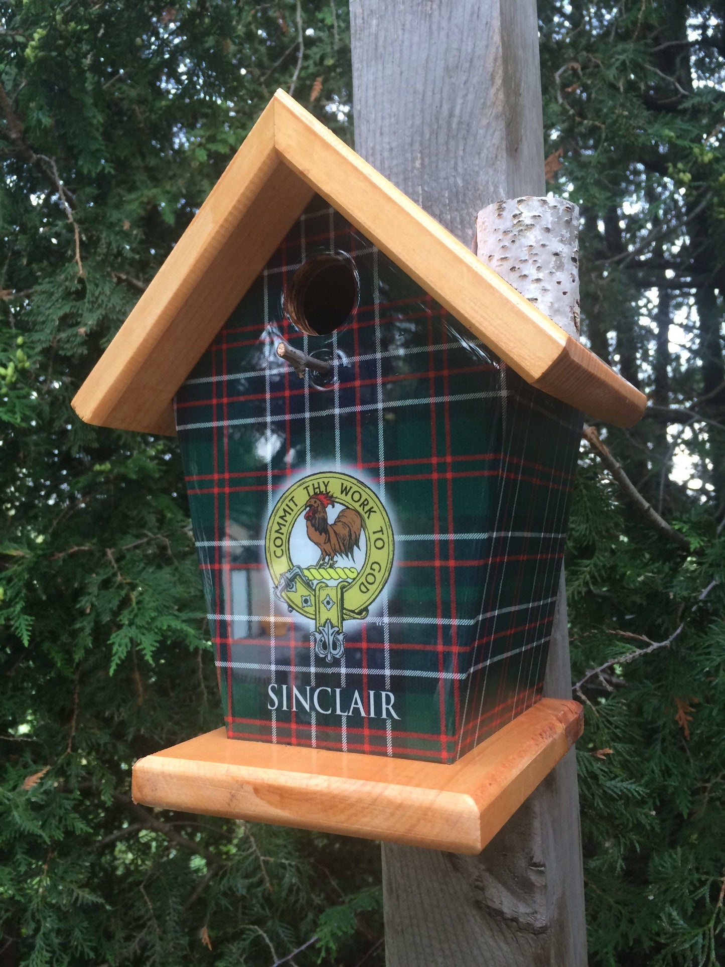 Sinclair Clan & Tartan Birdhouse