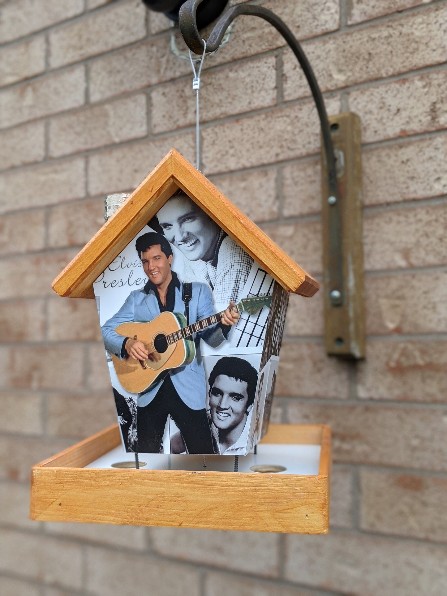 Elvis (Stained Roof) Bird Feeder Music