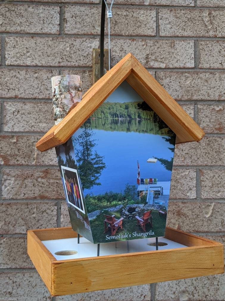 Personalized Cottage Bird Feeder