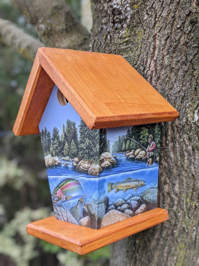 Fishing Steelhead Birdhouse Sports